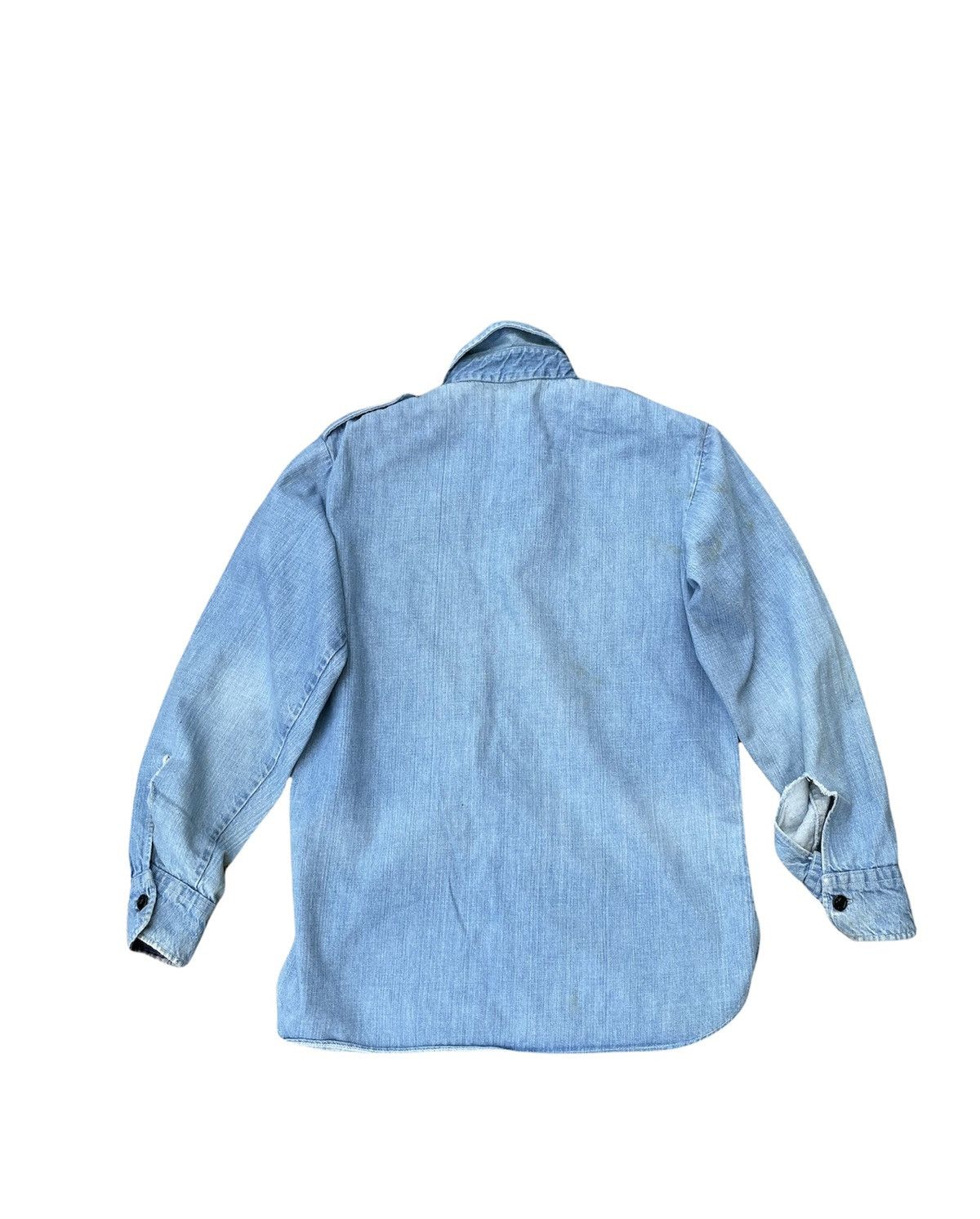 If Six Was Nine Vintage USN Denim Work Shirt Size US M / EU 48-50 / 2 - 7 Thumbnail