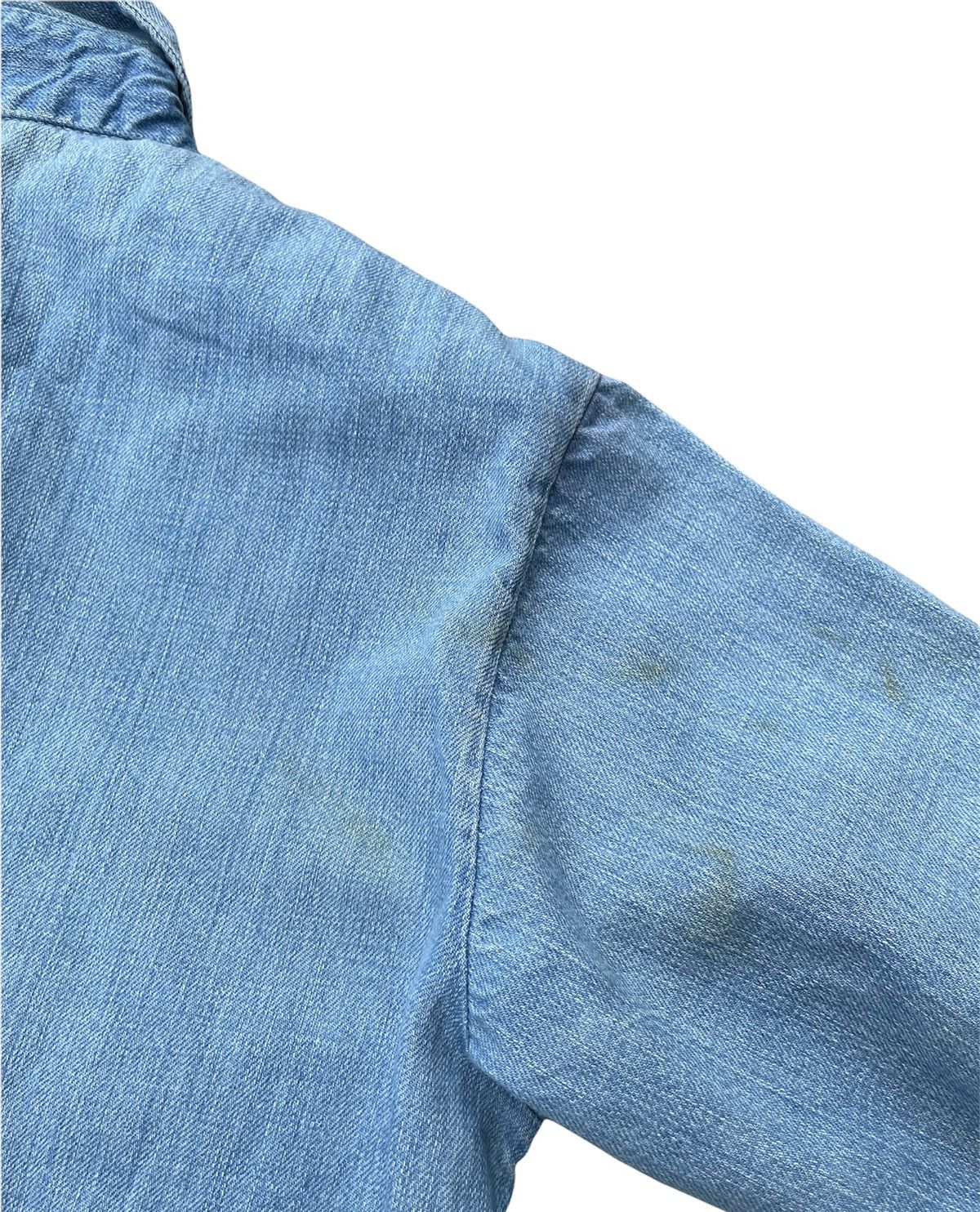 If Six Was Nine Vintage USN Denim Work Shirt Size US M / EU 48-50 / 2 - 9 Thumbnail