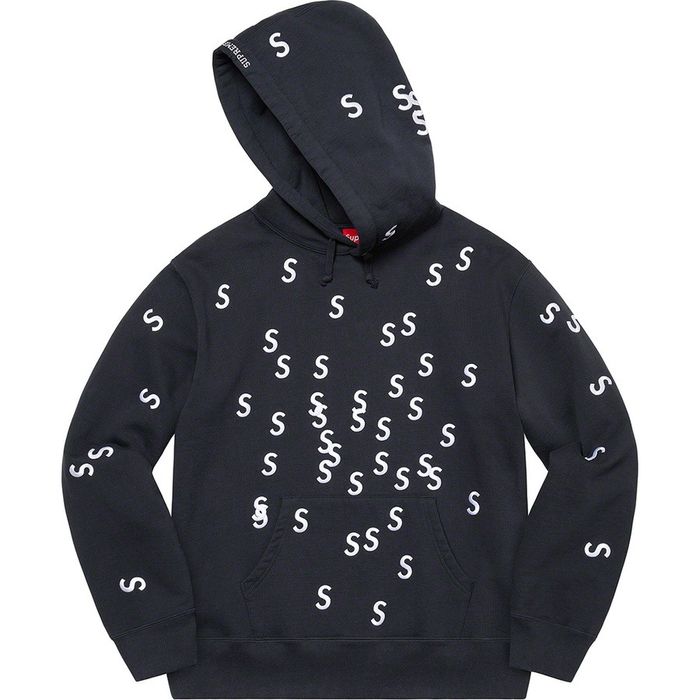 Supreme Supreme Embroidered S Hooded Sweatshirt | Grailed