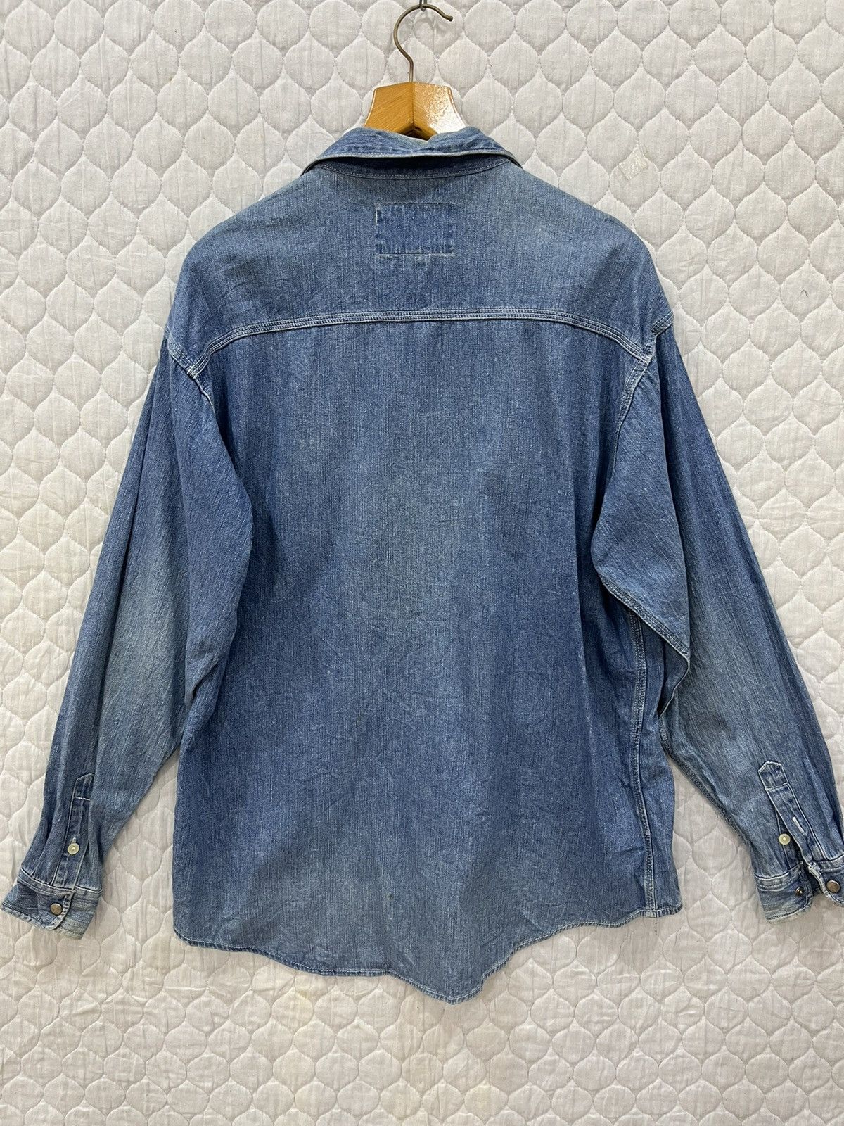 Japanese Brand (Gg). ZIPPERS DENIM COLAR SHIRTS Size US L / EU 52-54 / 3 - 2 Thumbnail