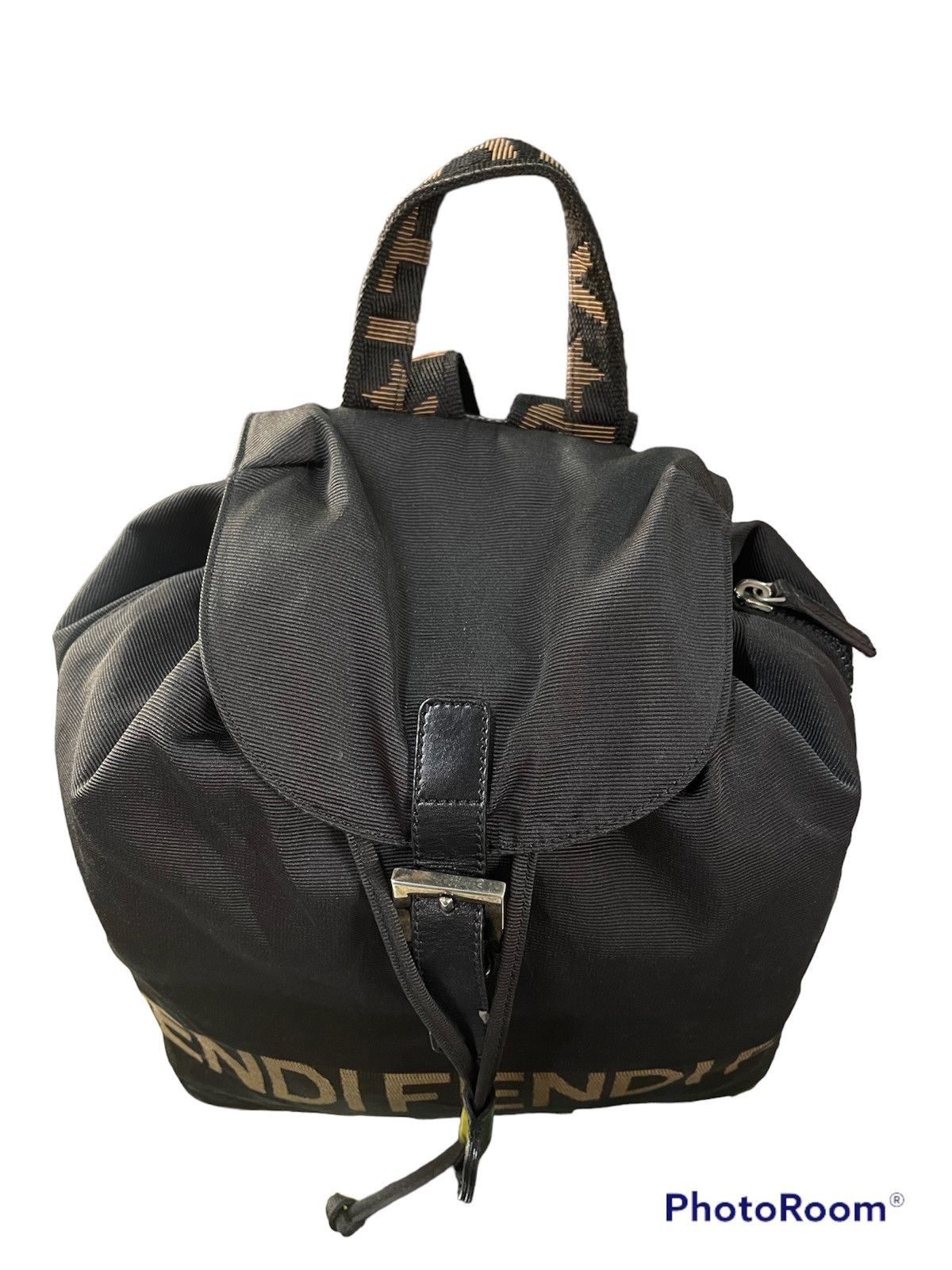 Designer × Fendi × Vintage Roma 1925 Backpack-bag Black X Brown Backpack Size ONE SIZE - 5 Thumbnail