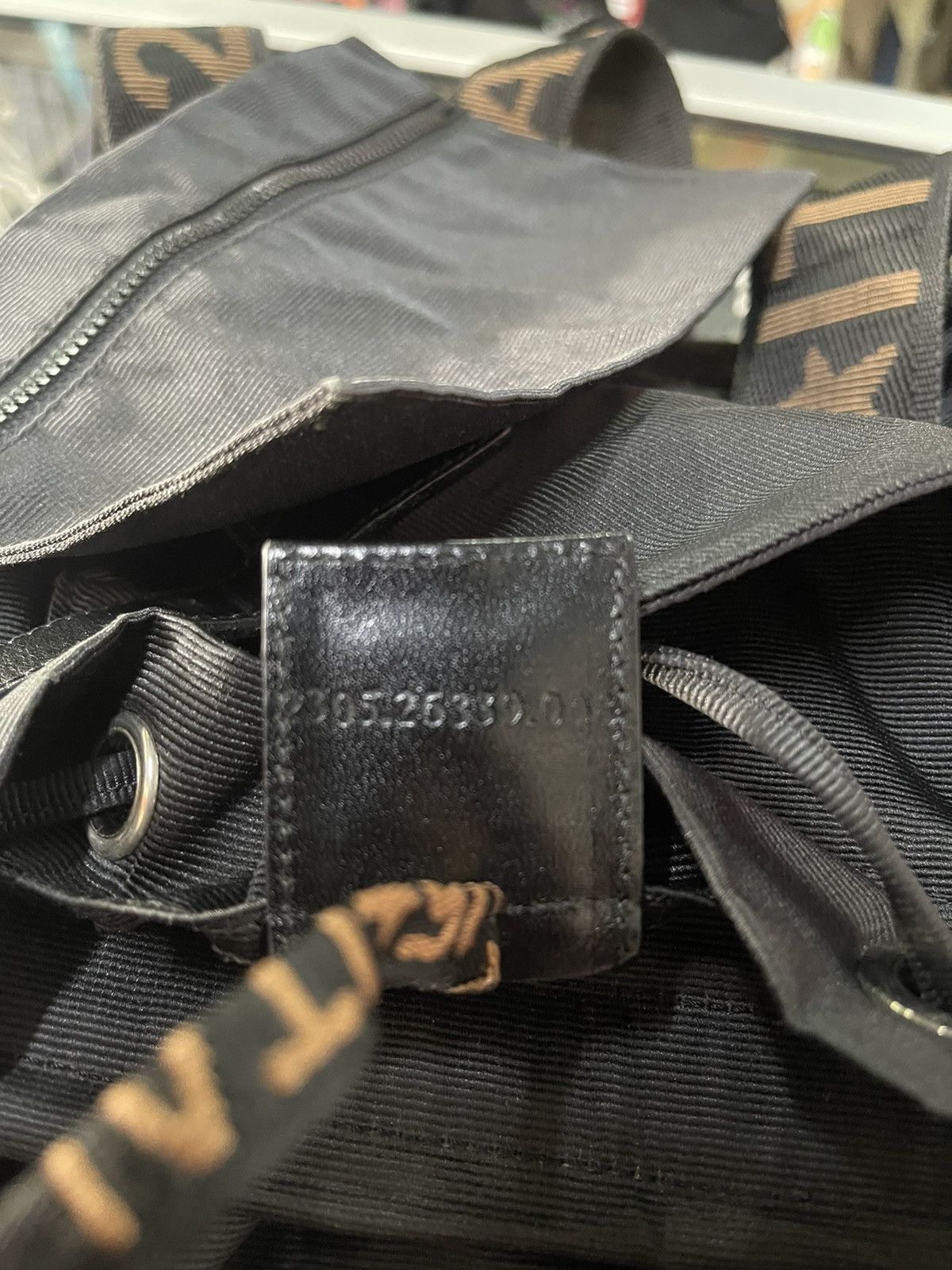 Designer × Fendi × Vintage Roma 1925 Backpack-bag Black X Brown Backpack Size ONE SIZE - 22 Thumbnail