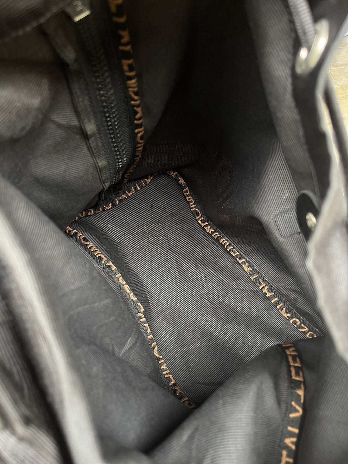 Designer × Fendi × Vintage Roma 1925 Backpack-bag Black X Brown Backpack Size ONE SIZE - 18 Thumbnail