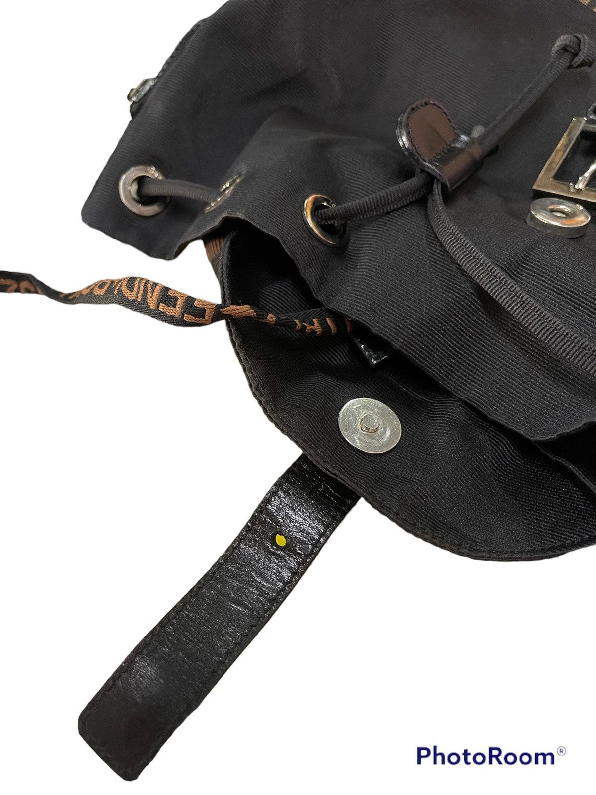Designer × Fendi × Vintage Roma 1925 Backpack-bag Black X Brown Backpack Size ONE SIZE - 13 Thumbnail