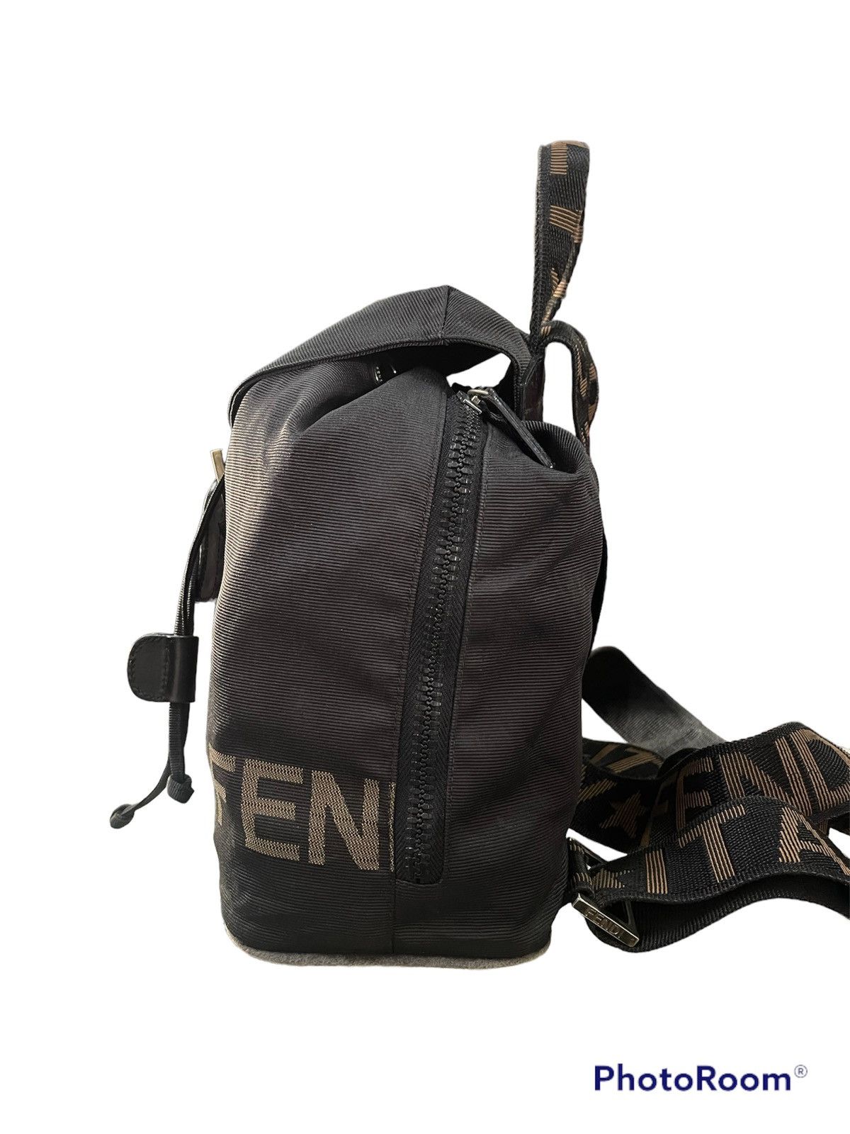 Designer × Fendi × Vintage Roma 1925 Backpack-bag Black X Brown Backpack Size ONE SIZE - 2 Thumbnail