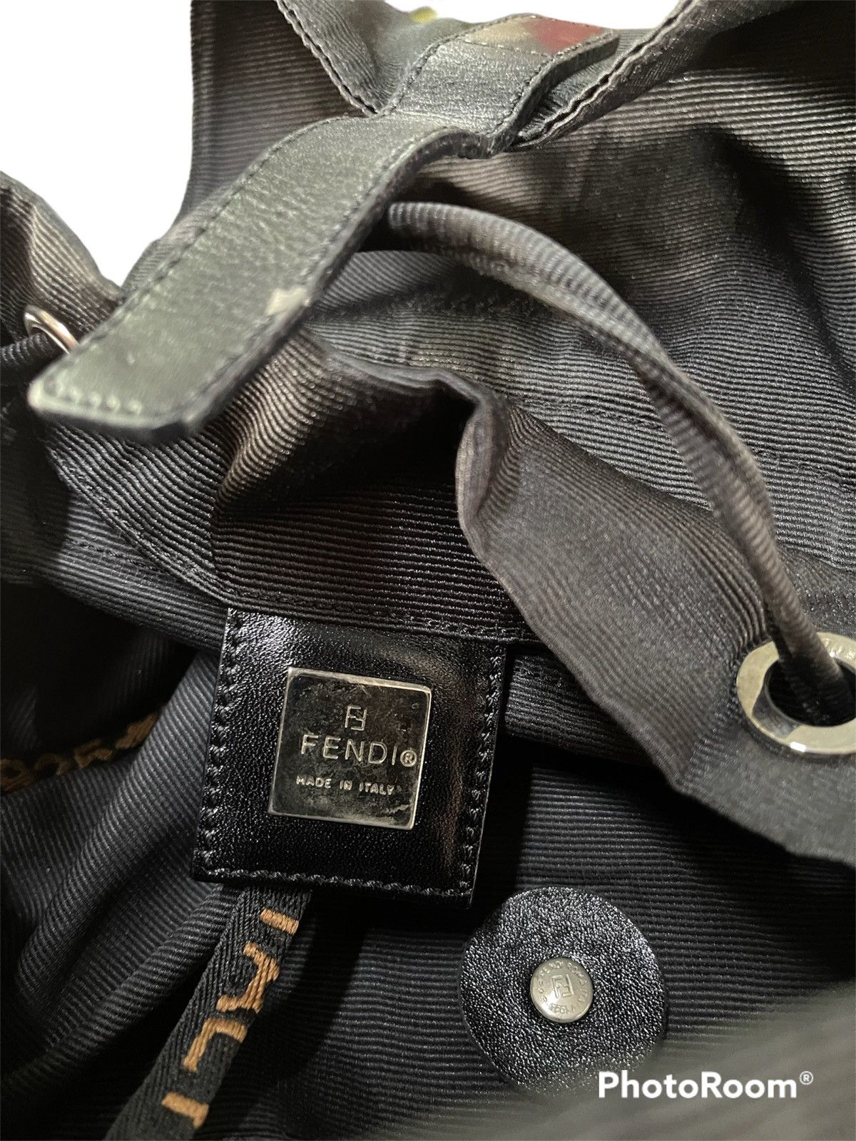 Designer × Fendi × Vintage Roma 1925 Backpack-bag Black X Brown Backpack Size ONE SIZE - 21 Thumbnail