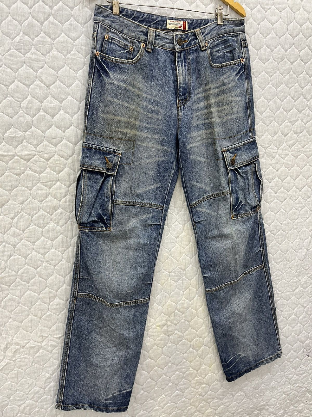Japanese Brand P. ROMP STREET TACTICAL CARGO JEANS Size US 31 - 3 Thumbnail
