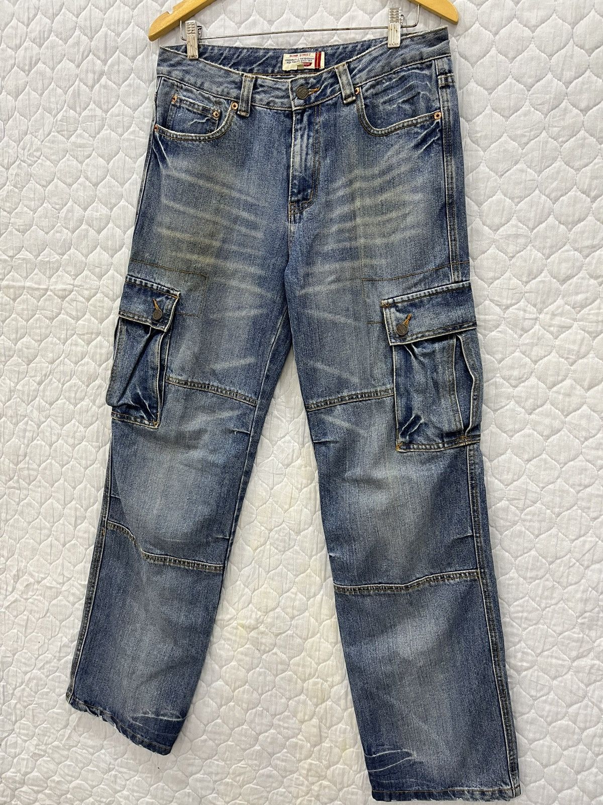 Japanese Brand P. ROMP STREET TACTICAL CARGO JEANS Size US 31 - 2 Thumbnail