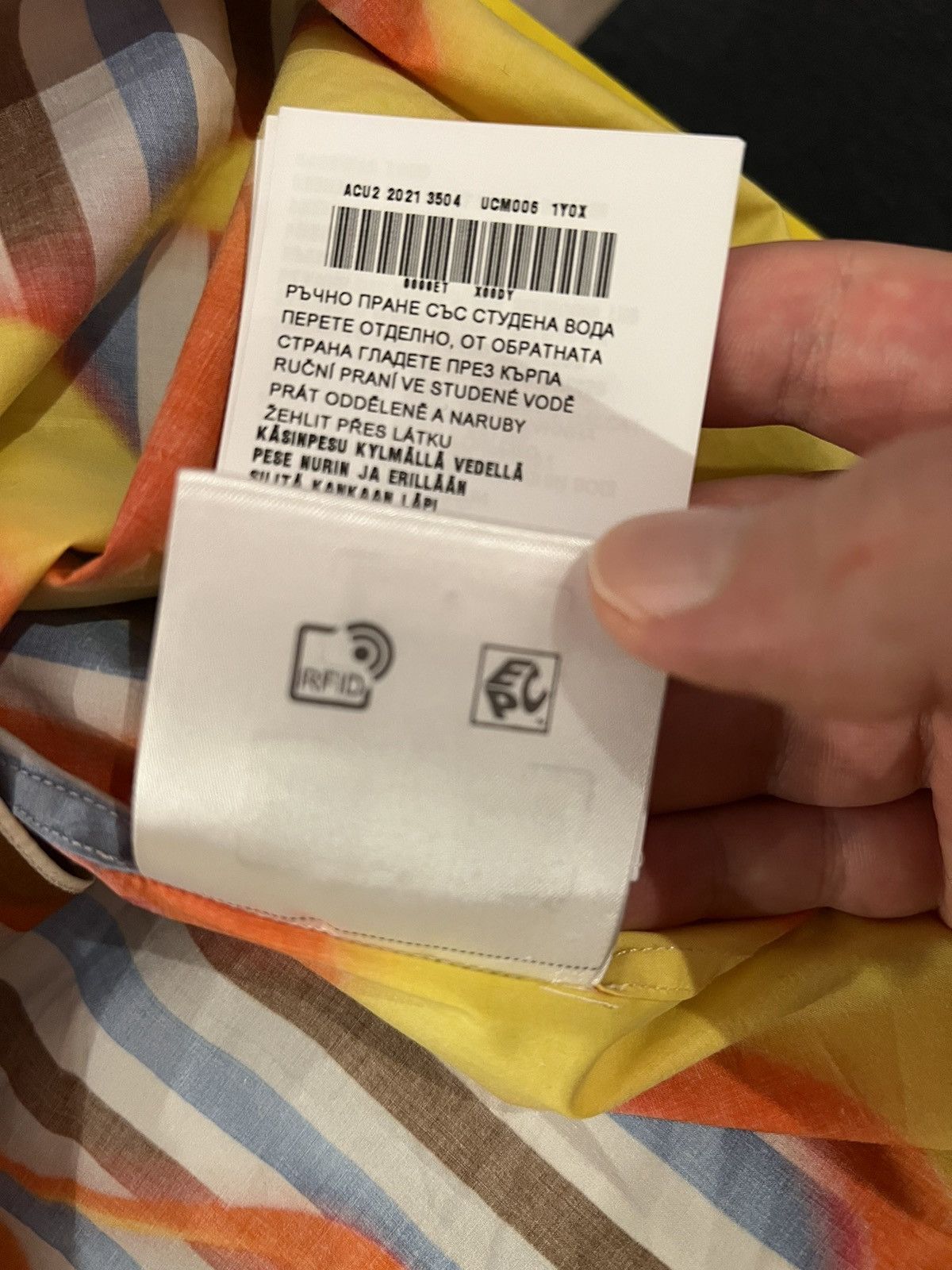 Prada *RARE* Prada FW18 Striped Flame shirt Size US XL / EU 56 / 4 - 9 Thumbnail