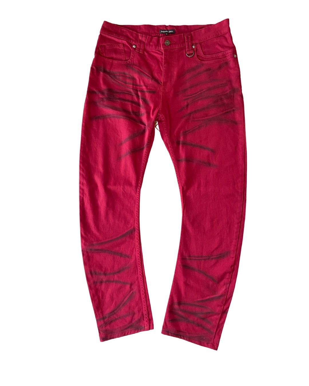 Japanese Brand Semantic Design Curve Red Jeans Size US 35 - 1 Thumbnail