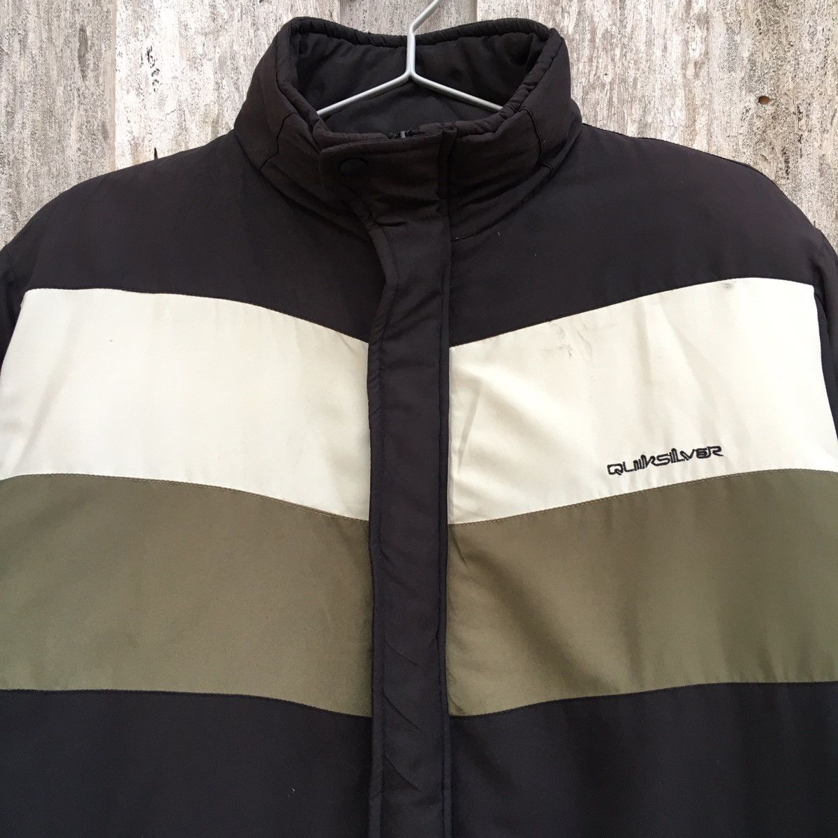 Quiksilver × Vintage Vintage Quiksilver Silver Zip Up Jacket Size US L / EU 52-54 / 3 - 2 Thumbnail