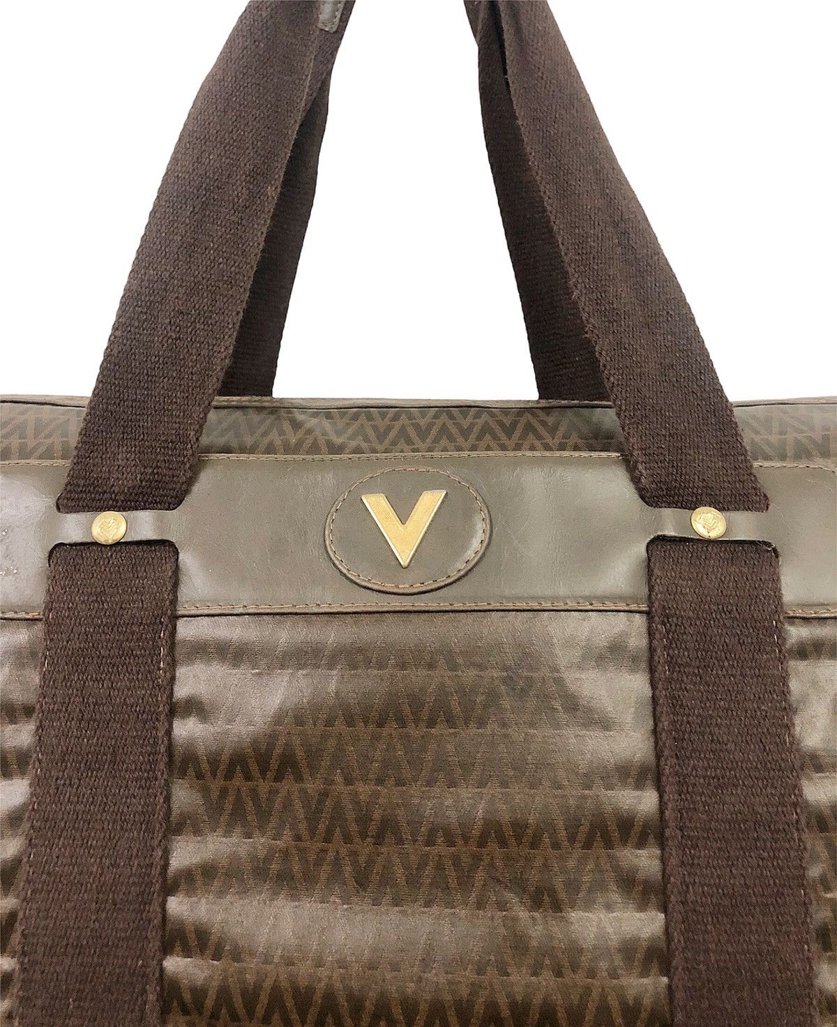 Valentino 80's Vintage Mario Valentino monogram large carry bag Size ONE SIZE - 13 Thumbnail