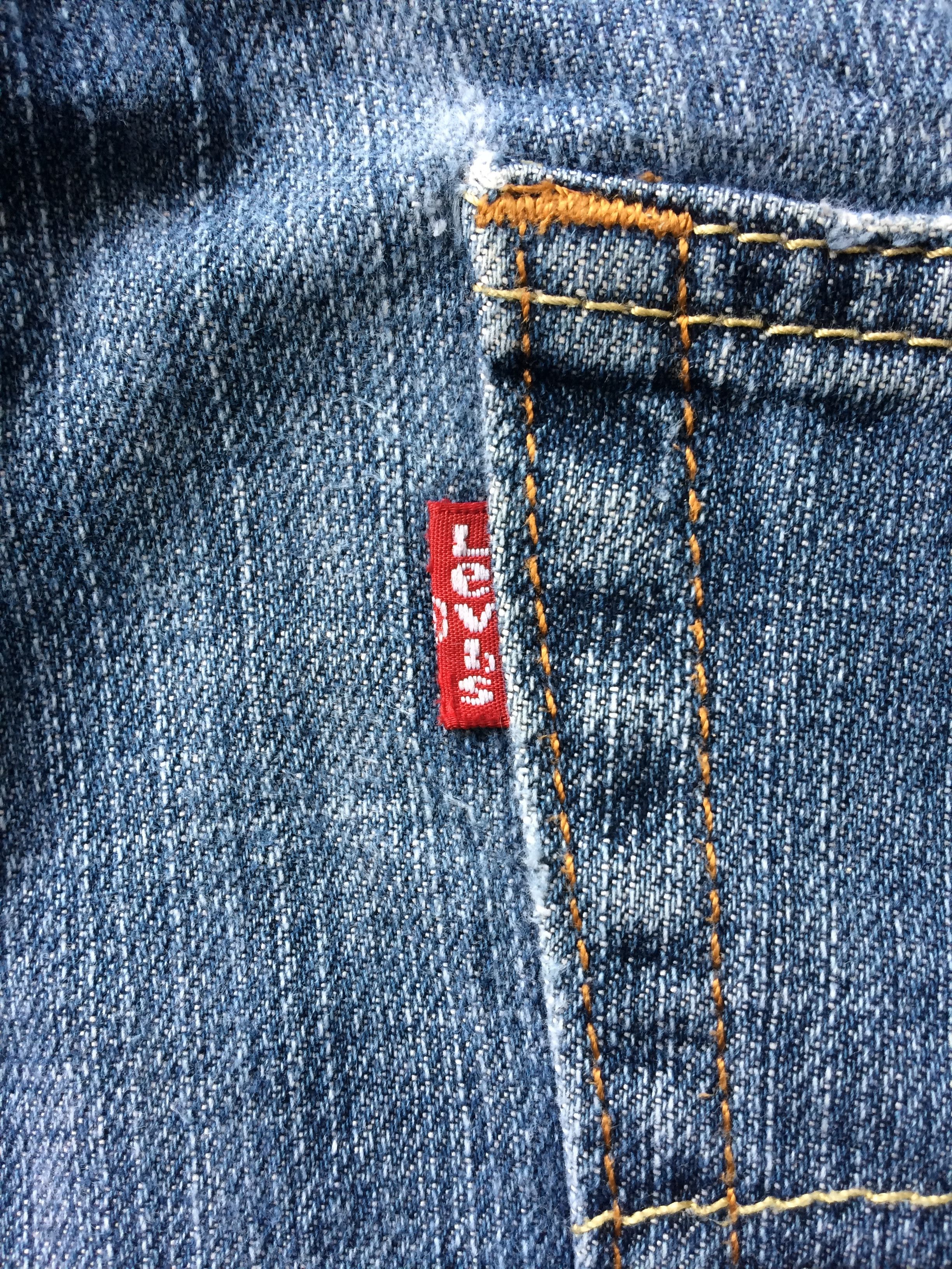 Levi's × Vintage Vintage Distressed Levis 505 Painted Jeans #B-573 Size US 35 - 11 Thumbnail