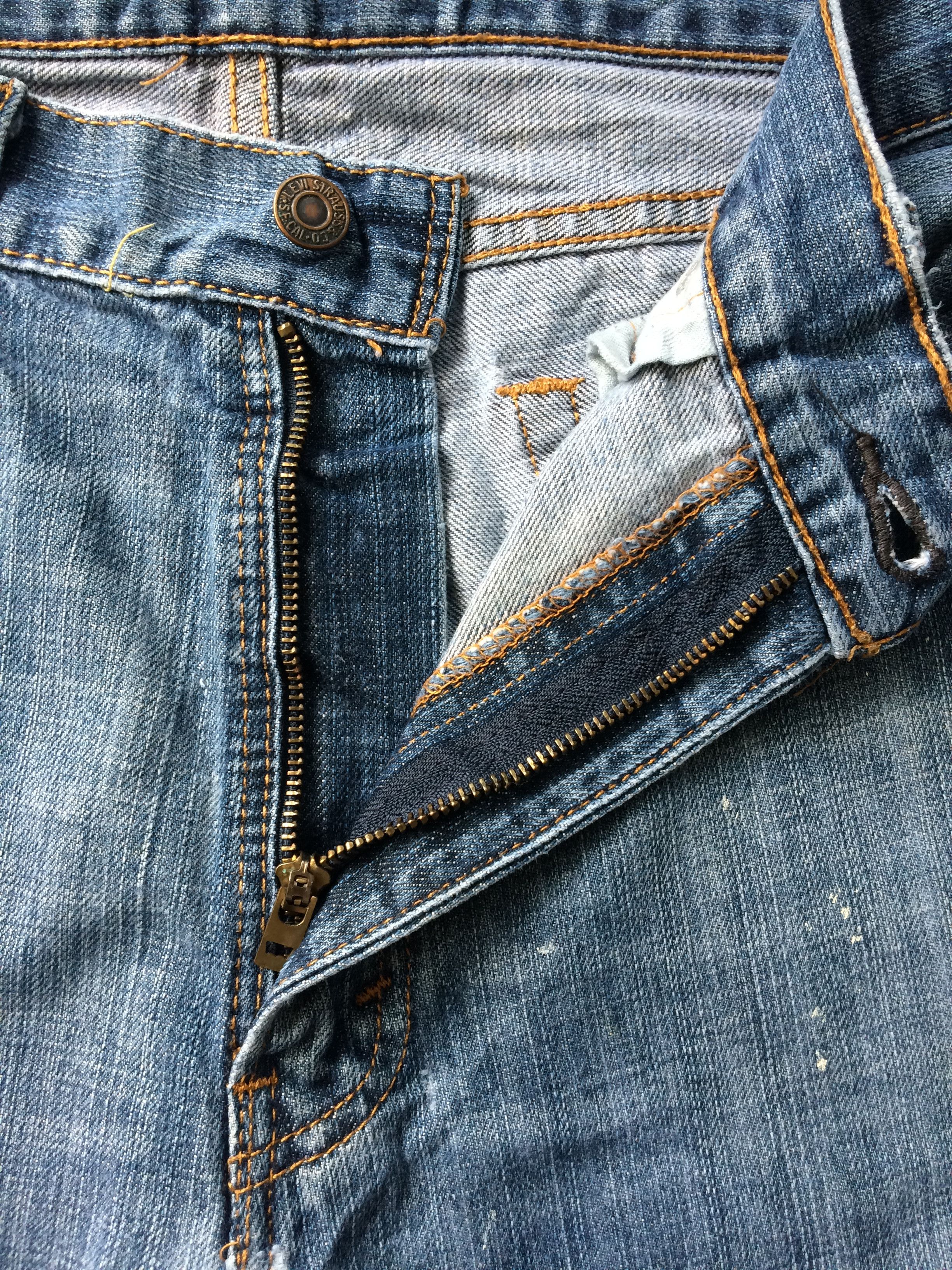 Levi's × Vintage Vintage Distressed Levis 505 Painted Jeans #B-573 Size US 35 - 5 Thumbnail