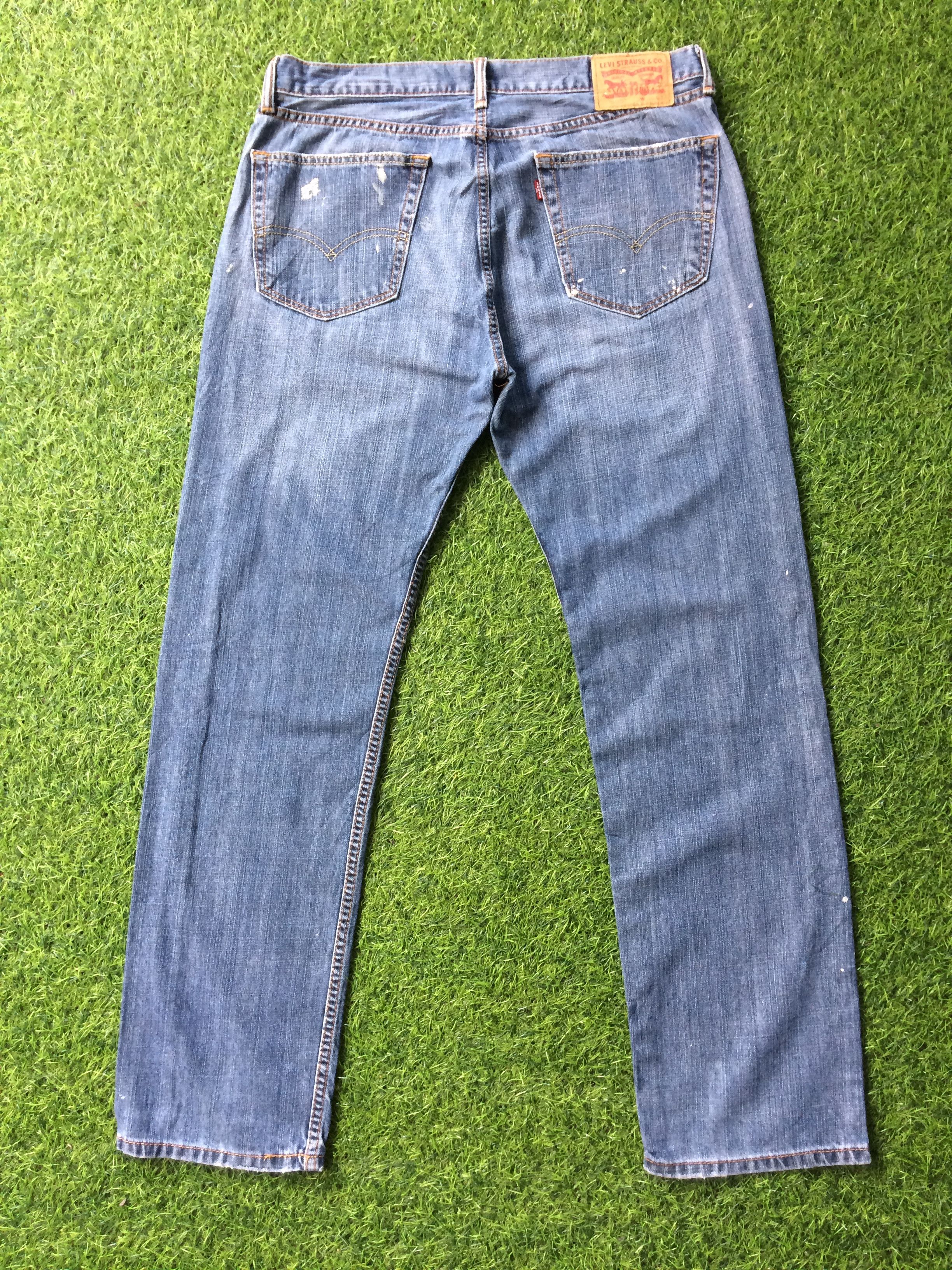 Levi's × Vintage Vintage Distressed Levis 505 Painted Jeans #B-573 Size US 35 - 4 Thumbnail
