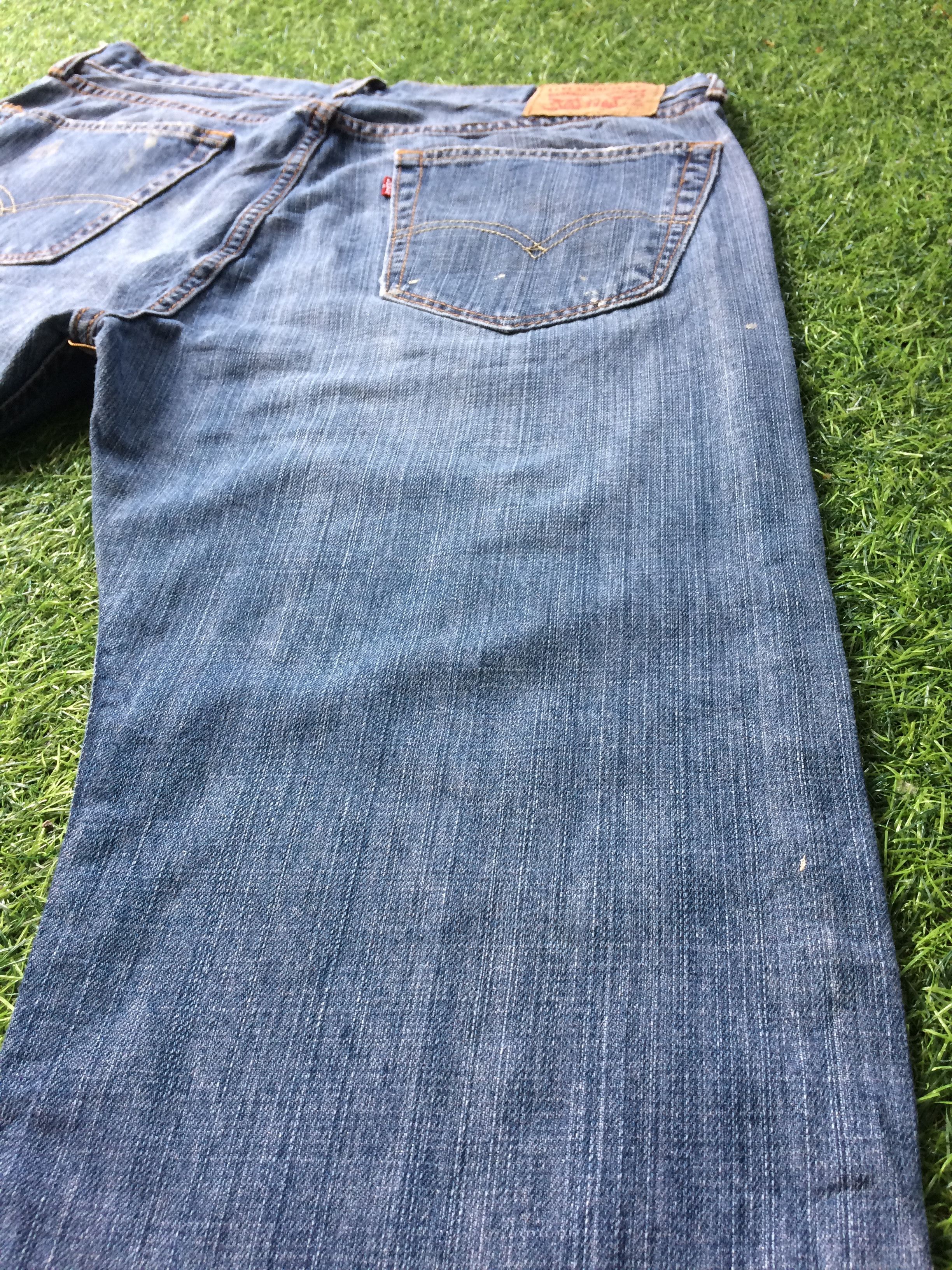 Levi's × Vintage Vintage Distressed Levis 505 Painted Jeans #B-573 Size US 35 - 8 Thumbnail