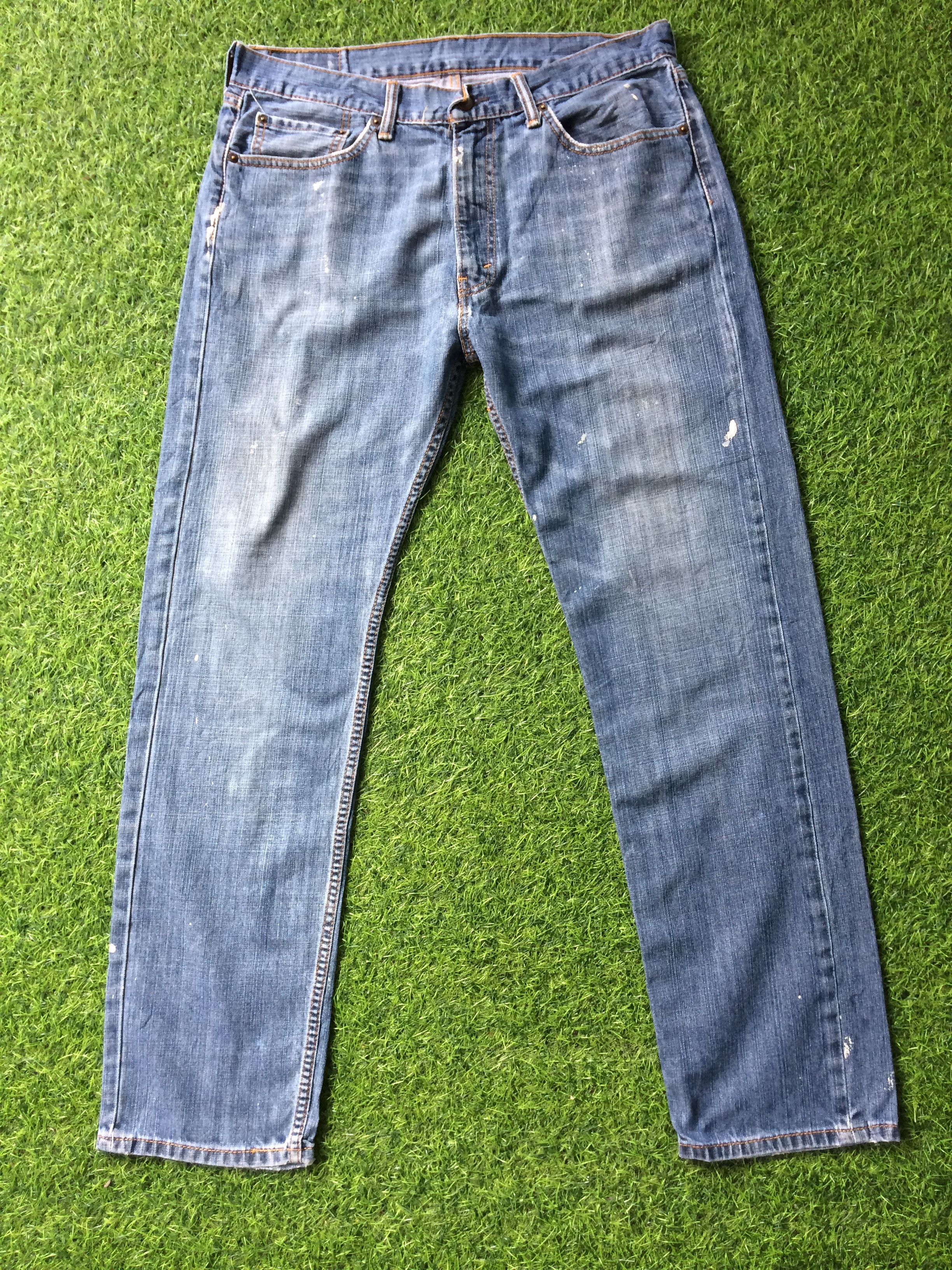 Levi's × Vintage Vintage Distressed Levis 505 Painted Jeans #B-573 Size US 35 - 3 Thumbnail