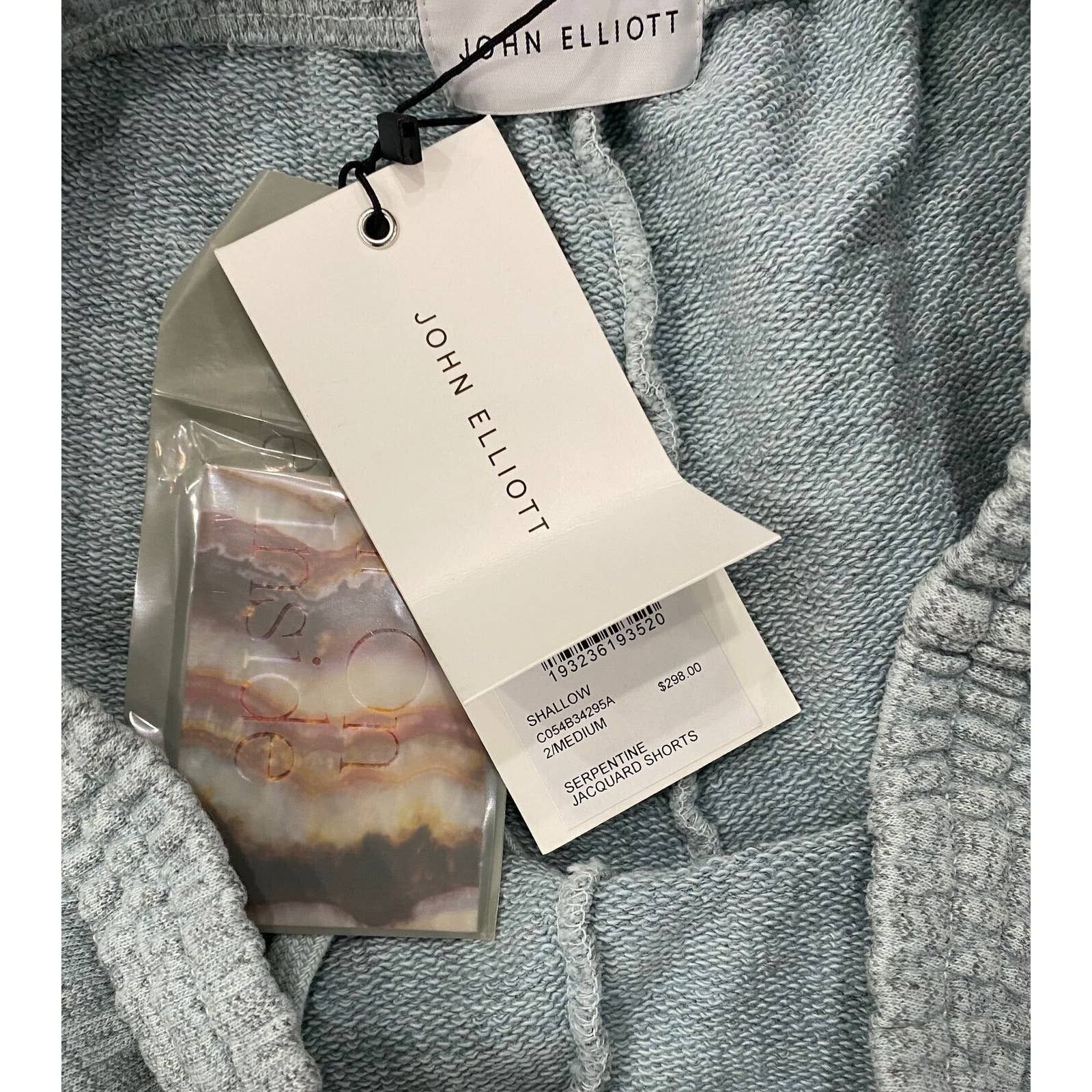 John Elliott John Elliott Mens Serpentine Jacquad Sweat Shorts in Shallow Size US 34 / EU 50 - 3 Thumbnail