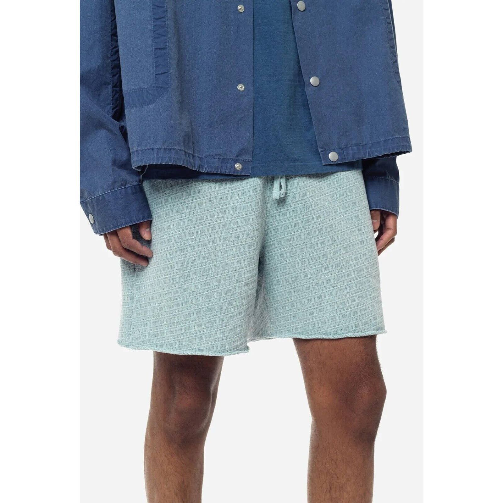 John Elliott John Elliott Mens Serpentine Jacquad Sweat Shorts in Shallow Size US 34 / EU 50 - 8 Thumbnail