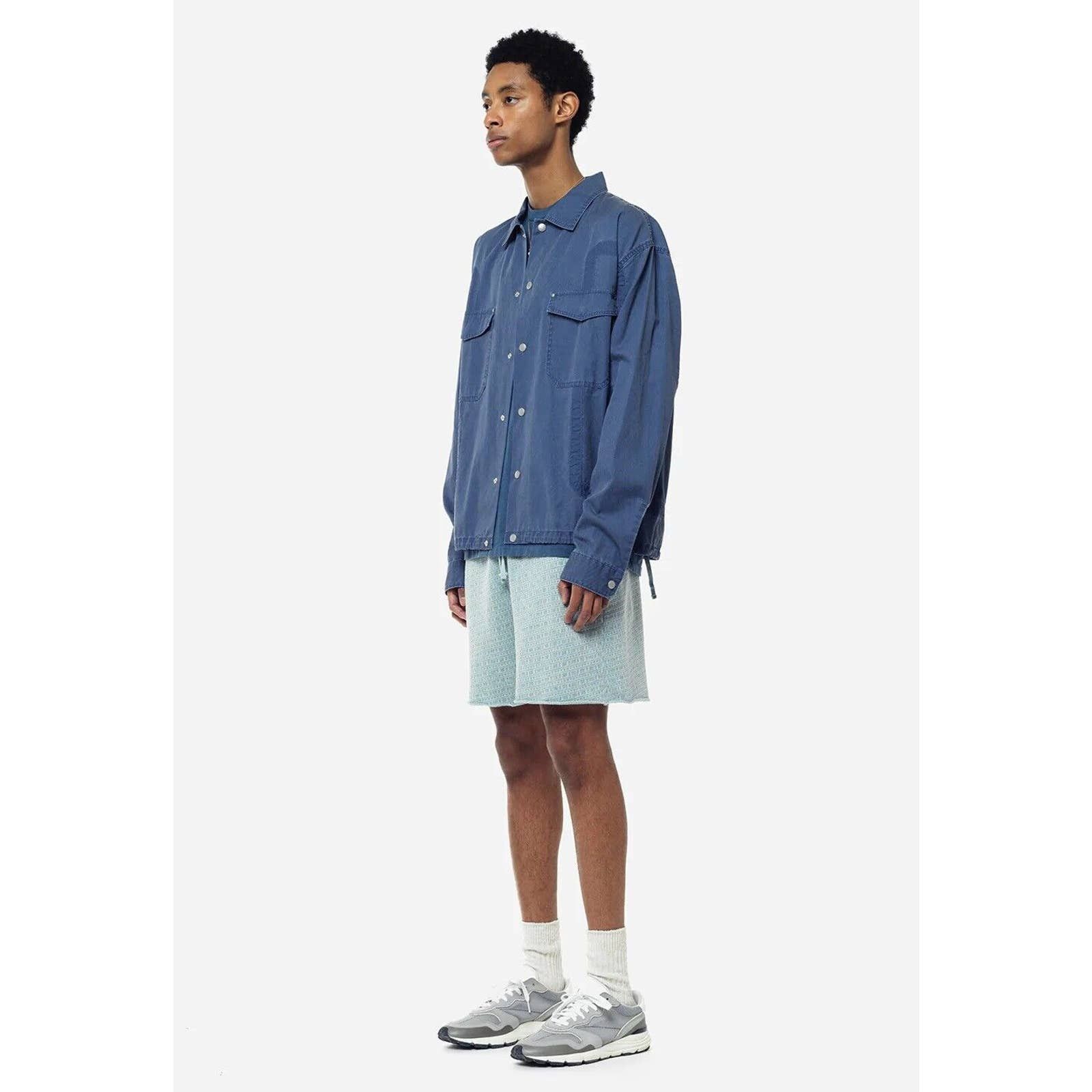 John Elliott John Elliott Mens Serpentine Jacquad Sweat Shorts in Shallow Size US 34 / EU 50 - 5 Thumbnail