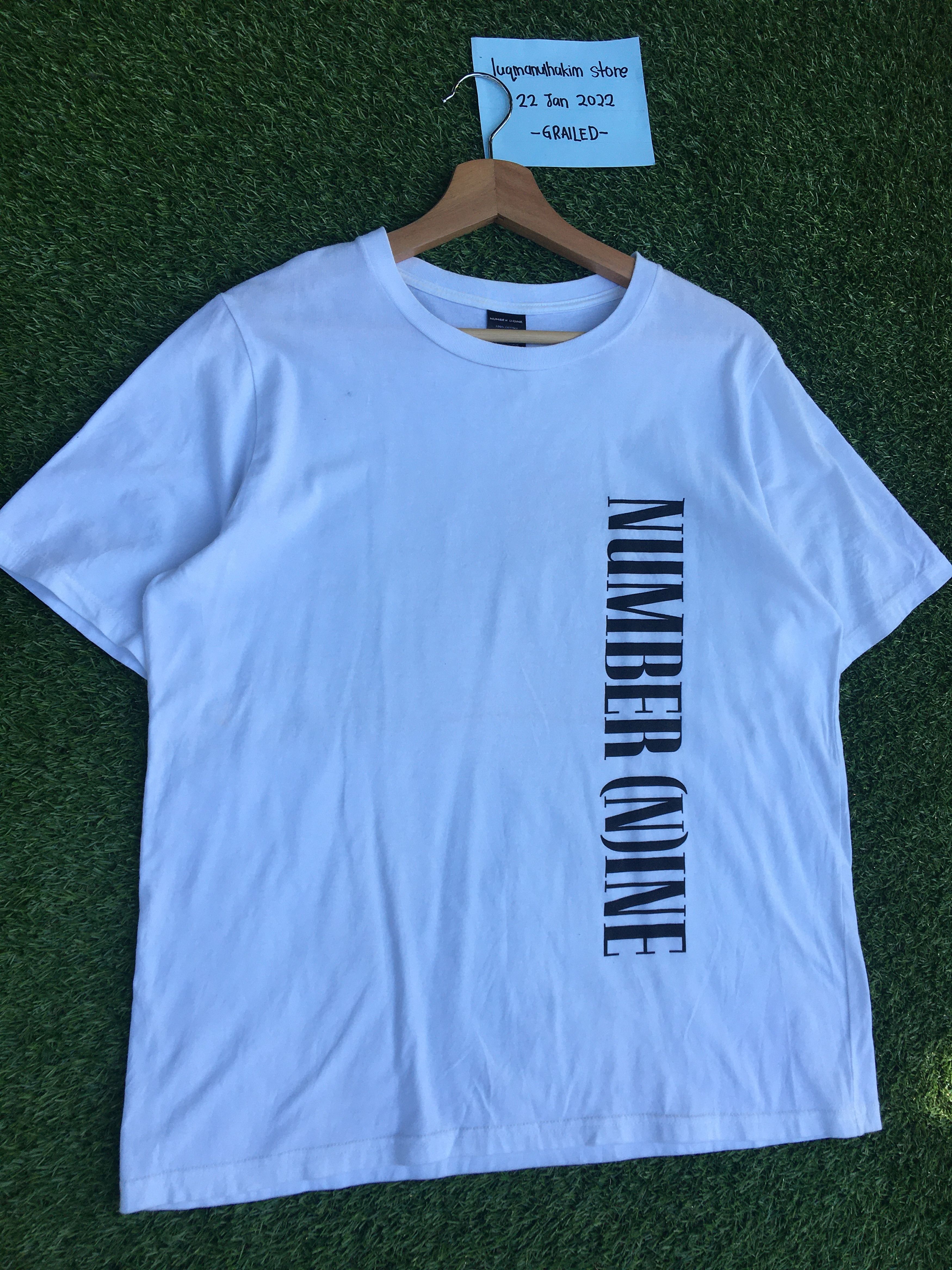 Number (N)ine Rare Number Nine Big Spellout White Tee Size US M / EU 48-50 / 2 - 2 Thumbnail