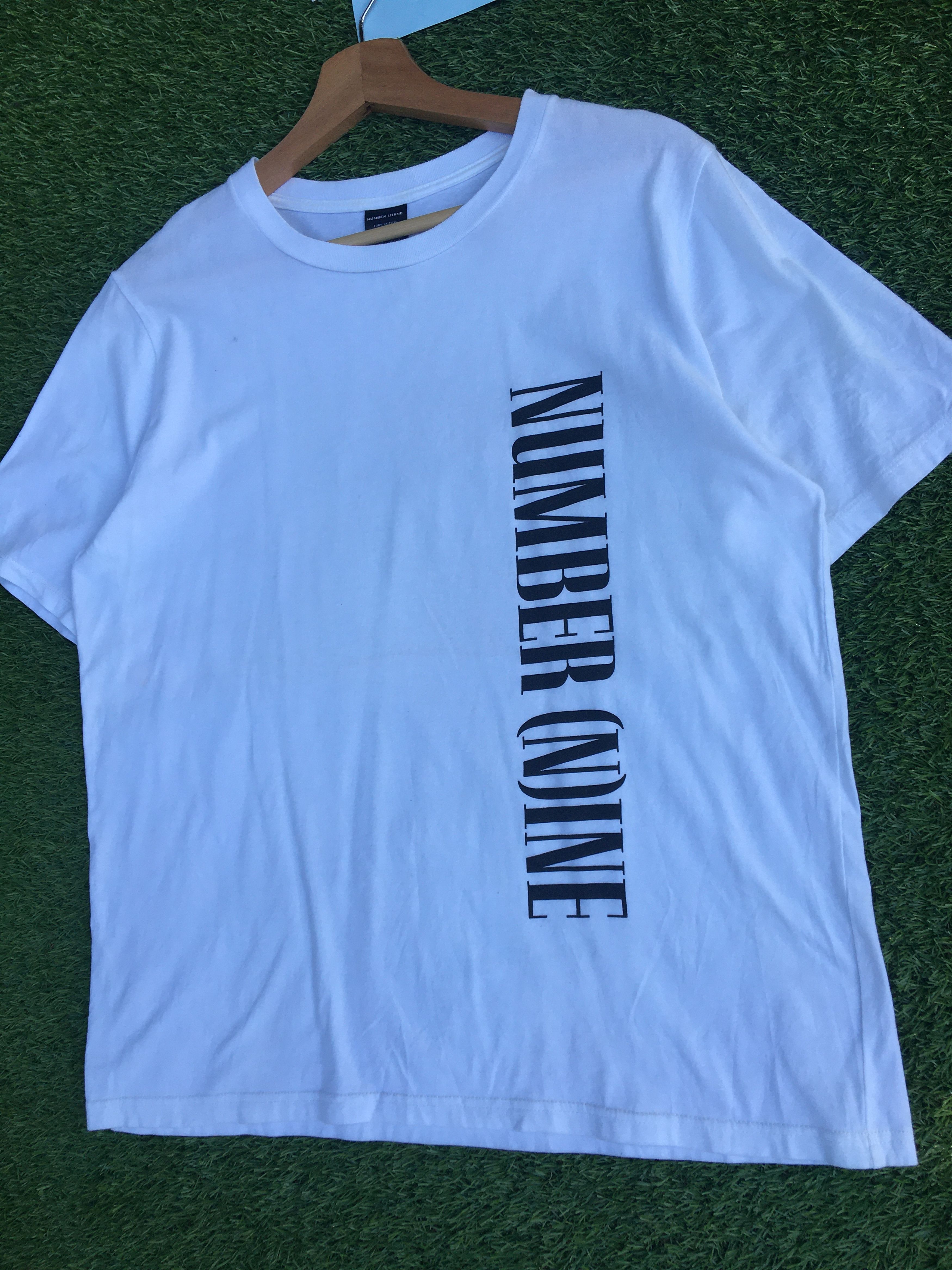 Number (N)ine Rare Number Nine Big Spellout White Tee Size US M / EU 48-50 / 2 - 3 Thumbnail