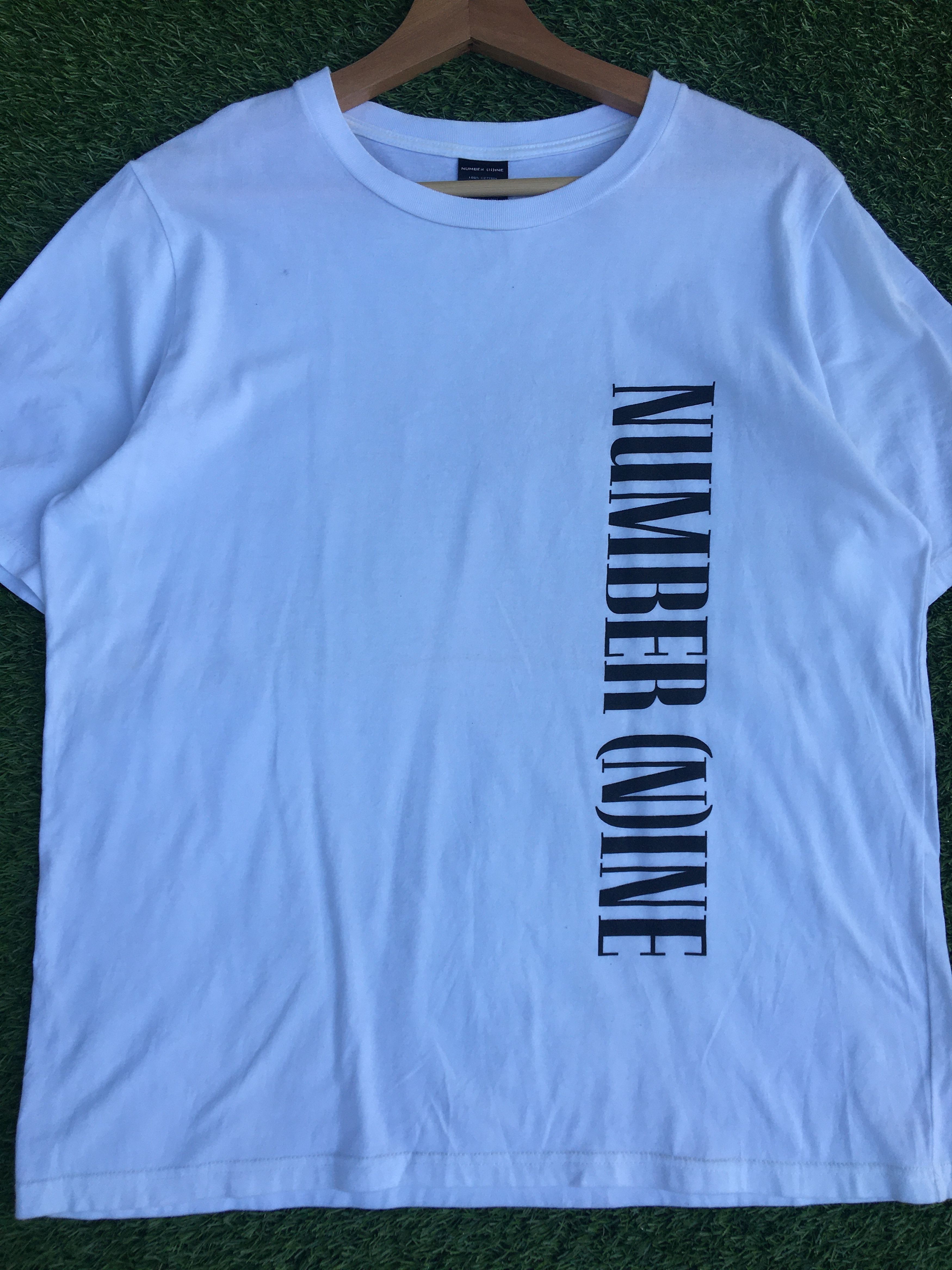 Number (N)ine Rare Number Nine Big Spellout White Tee Size US M / EU 48-50 / 2 - 4 Thumbnail