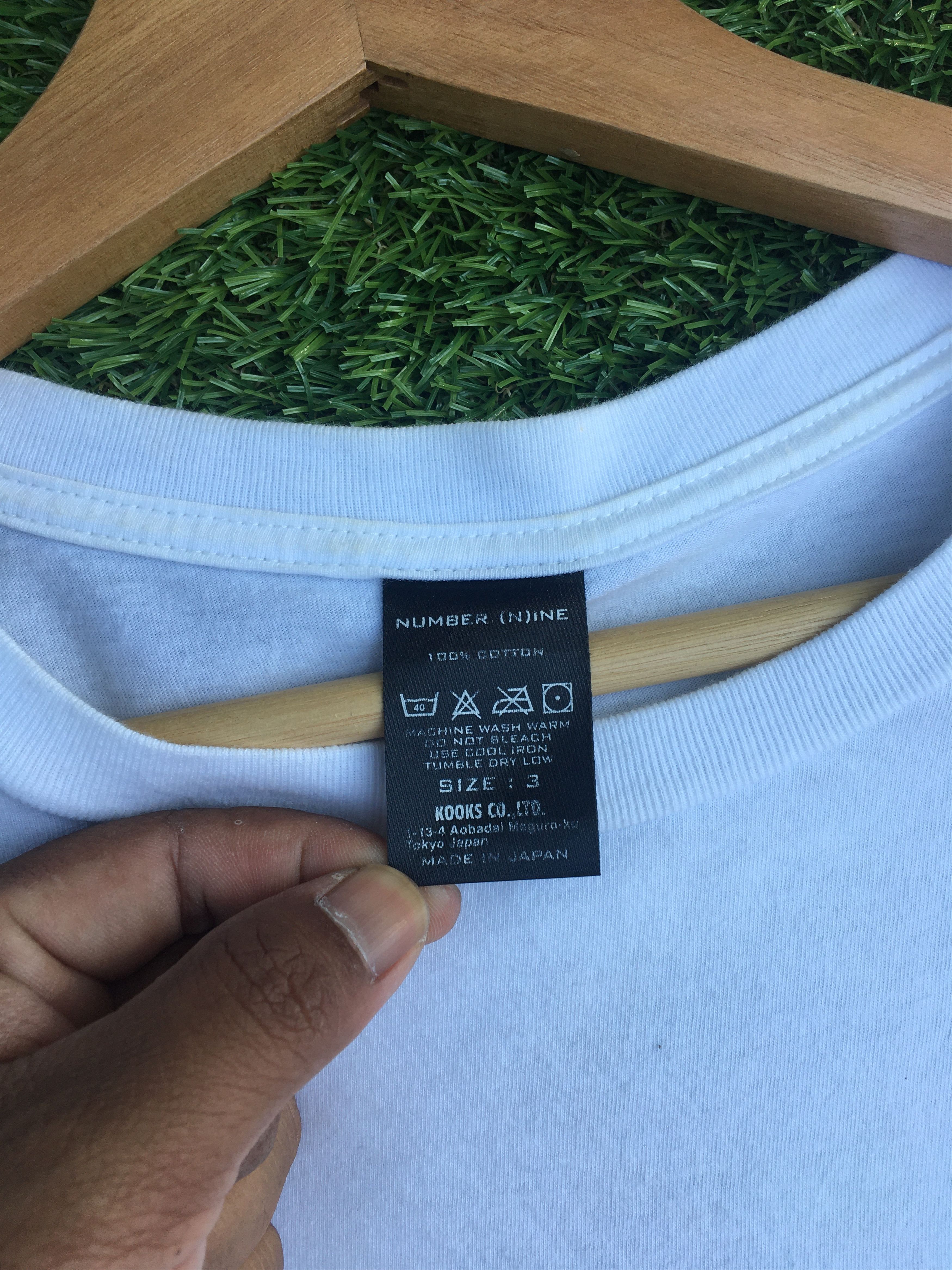 Number (N)ine Rare Number Nine Big Spellout White Tee Size US M / EU 48-50 / 2 - 7 Thumbnail