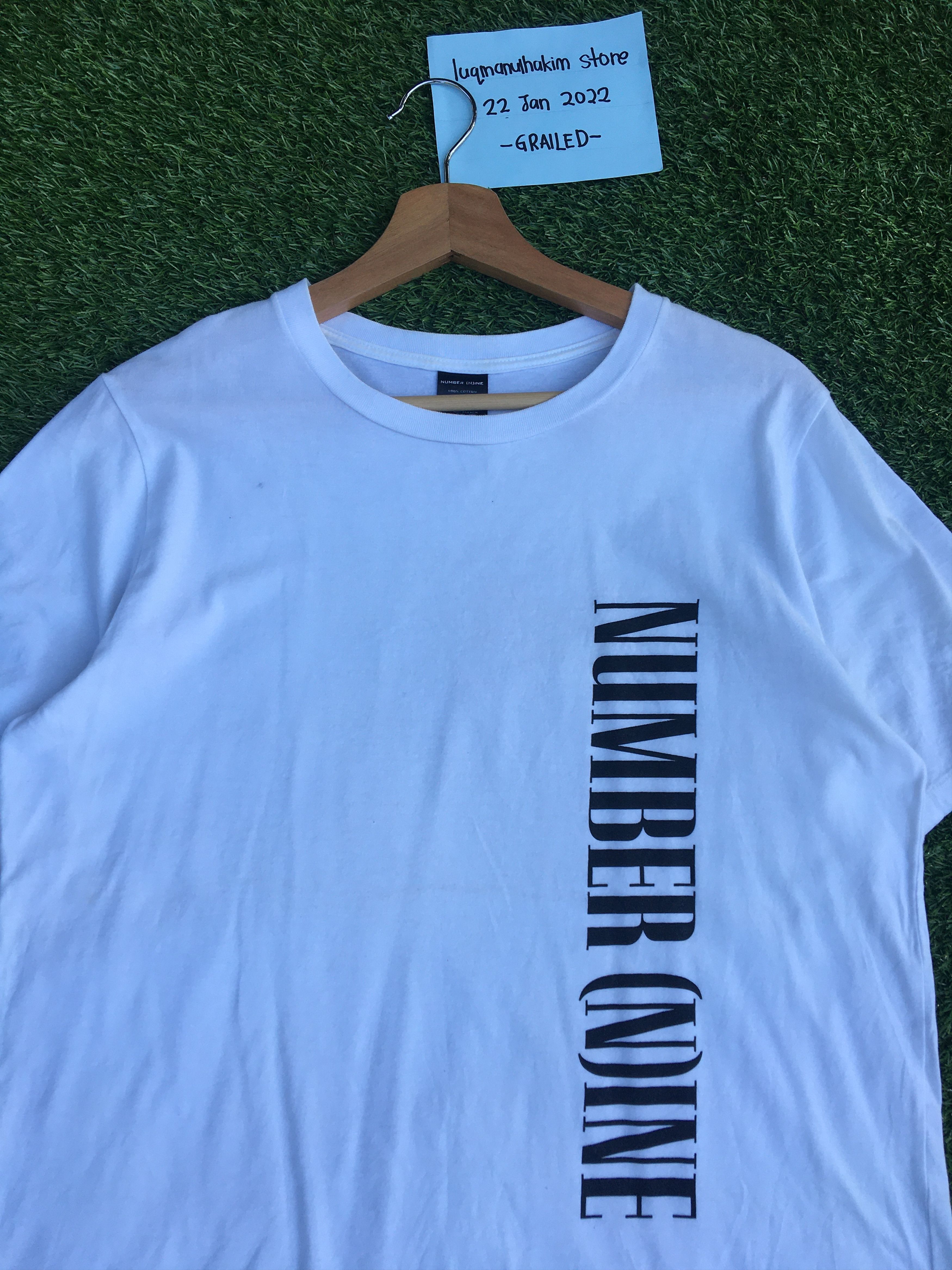 Number (N)ine Rare Number Nine Big Spellout White Tee Size US M / EU 48-50 / 2 - 5 Thumbnail