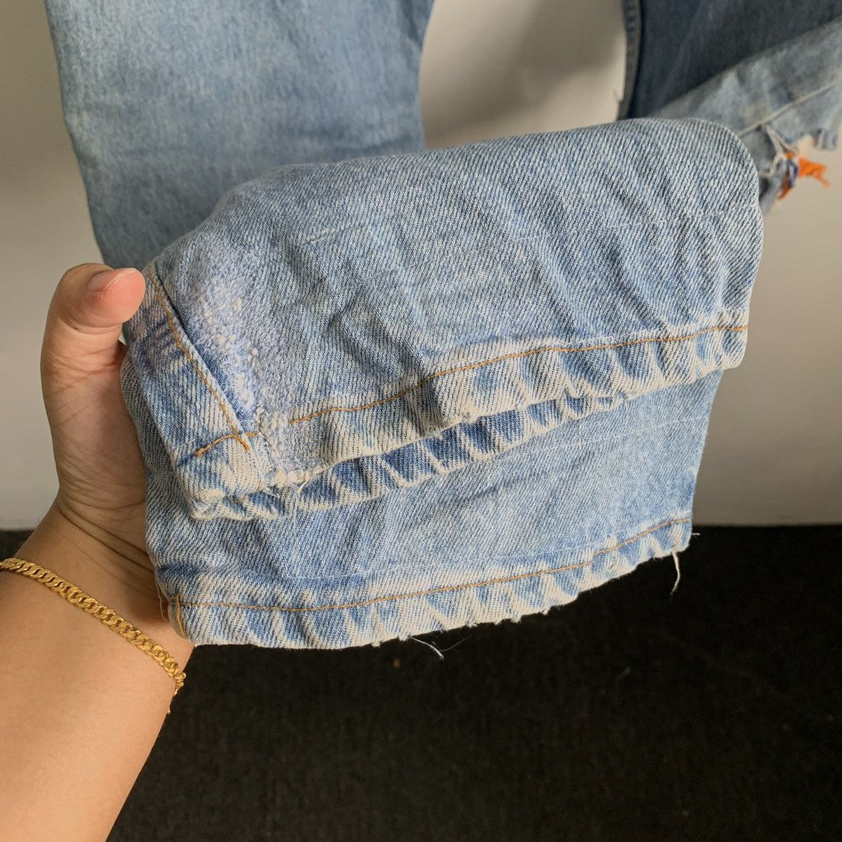 Levi's Vintage Levis 501 Button 524 Custom Rare Jeans Denim Size US 32 / EU 48 - 10 Thumbnail