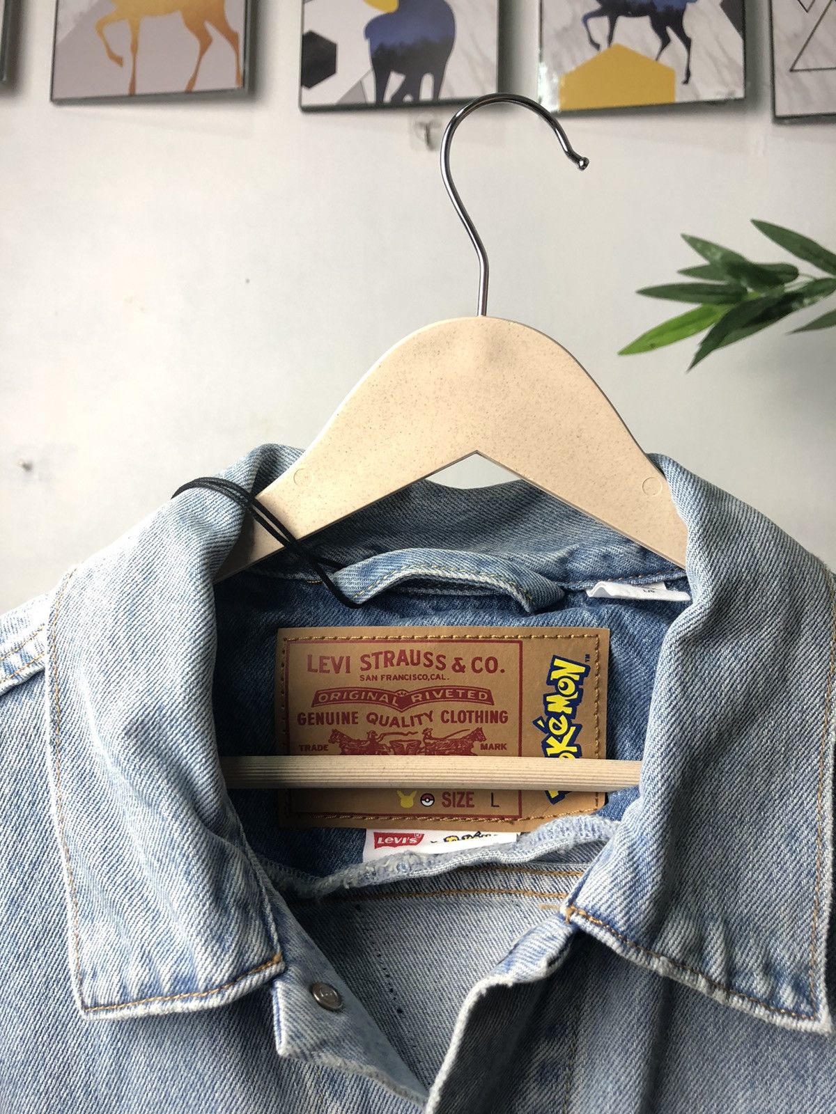 Levi's × Levi's Made & Crafted Levi's X Pokemon Vintage Fit Trucker Jacket Size US L / EU 52-54 / 3 - 3 Thumbnail