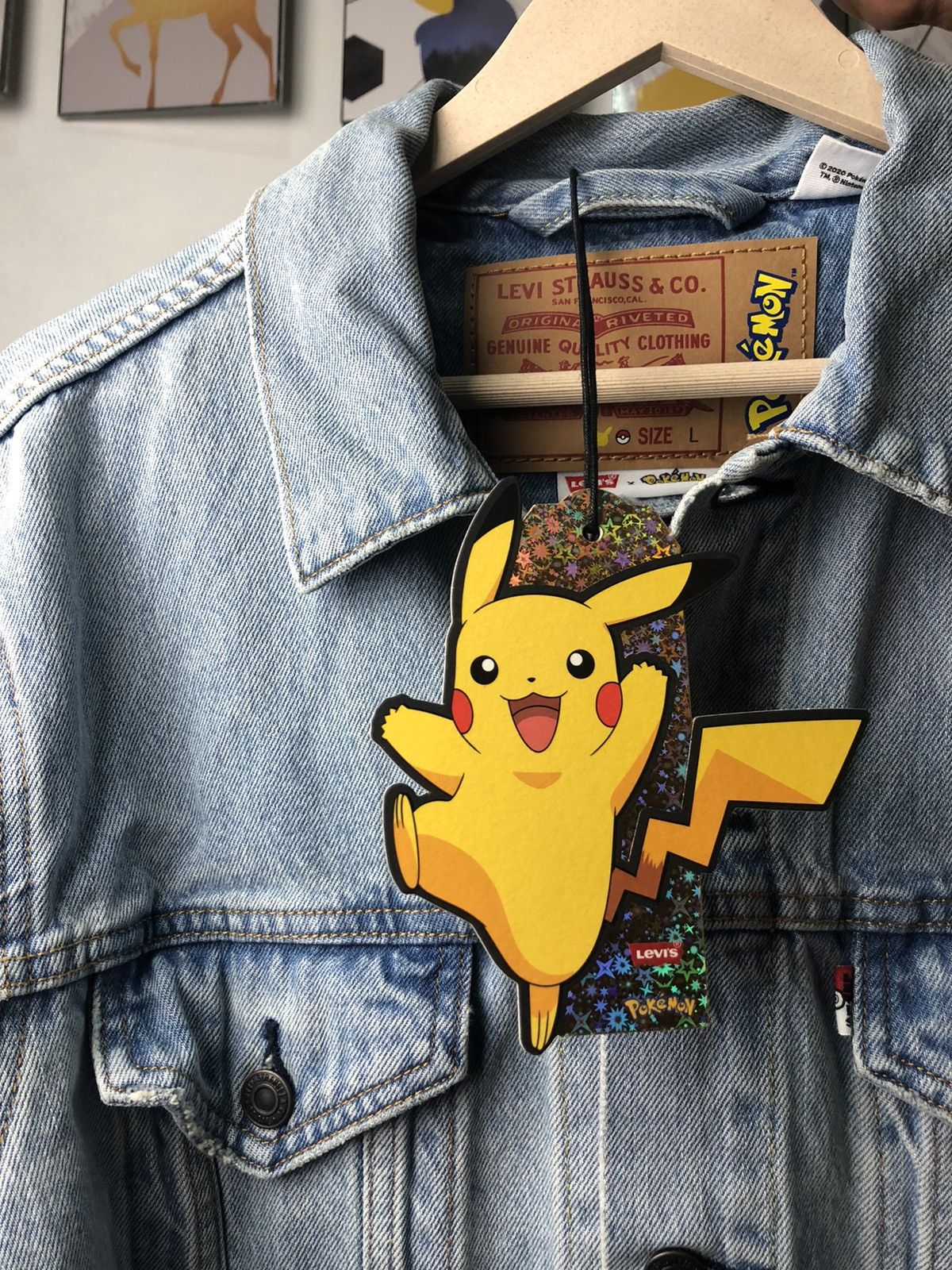Levi's × Levi's Made & Crafted Levi's X Pokemon Vintage Fit Trucker Jacket Size US L / EU 52-54 / 3 - 4 Thumbnail