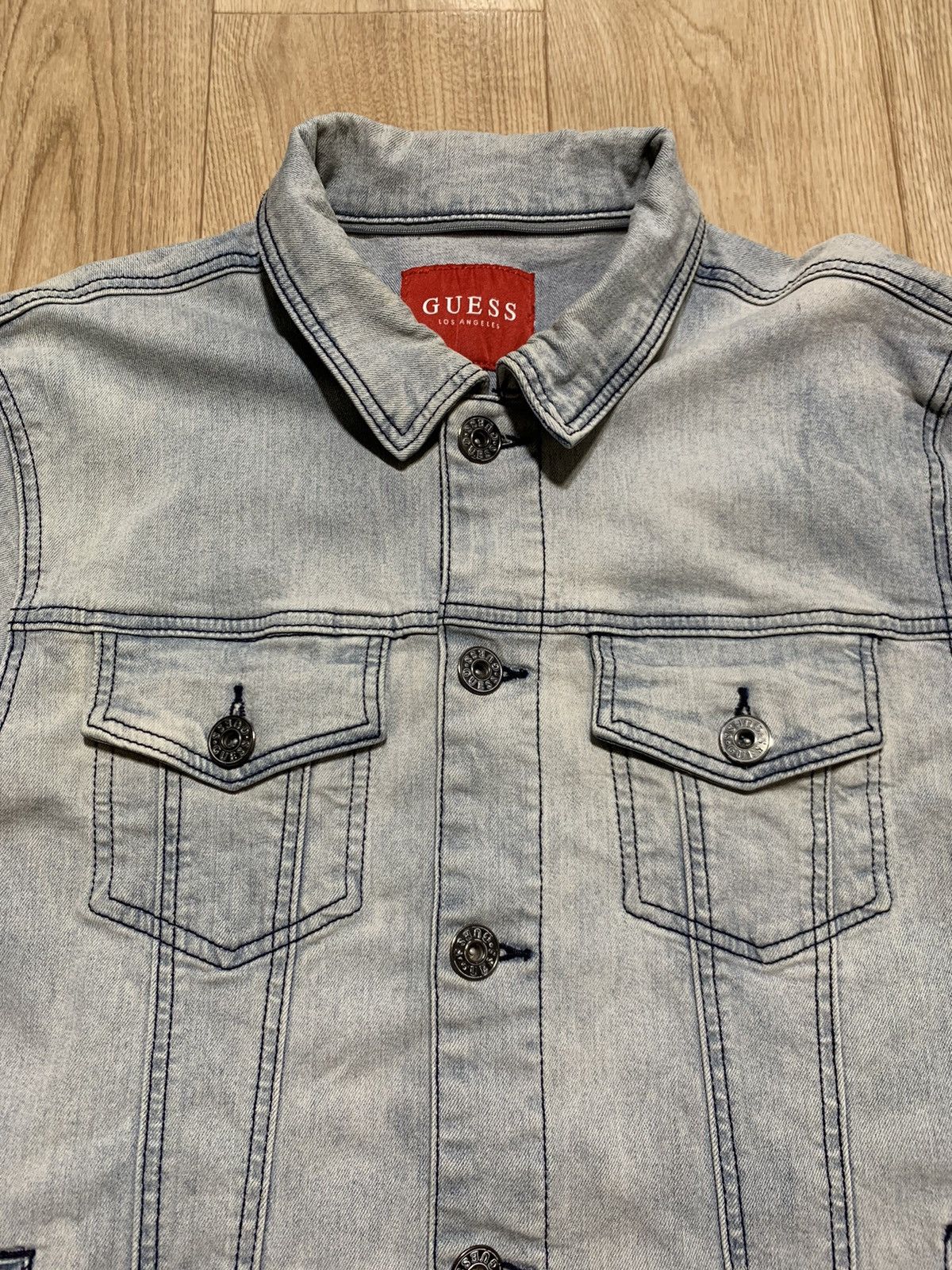Guess Guess USA Jean Jacket Size US L / EU 52-54 / 3 - 3 Thumbnail