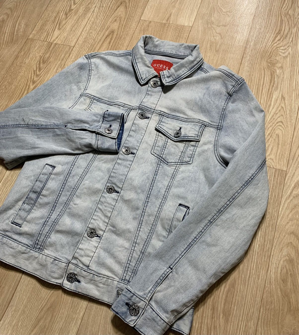 Guess Guess USA Jean Jacket Size US L / EU 52-54 / 3 - 2 Thumbnail
