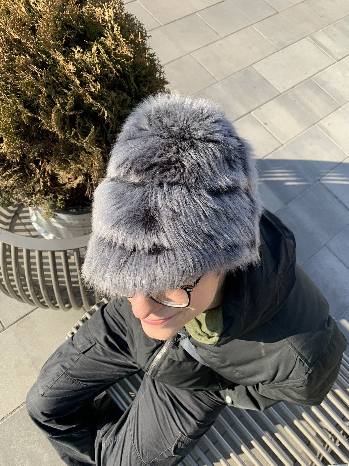 Japanese Brand × Karl Donoghue Karl Donoghue 2in1 Fur Lambskin Bucket Hat Y2K Japanes Style Size ONE SIZE - 2 Thumbnail