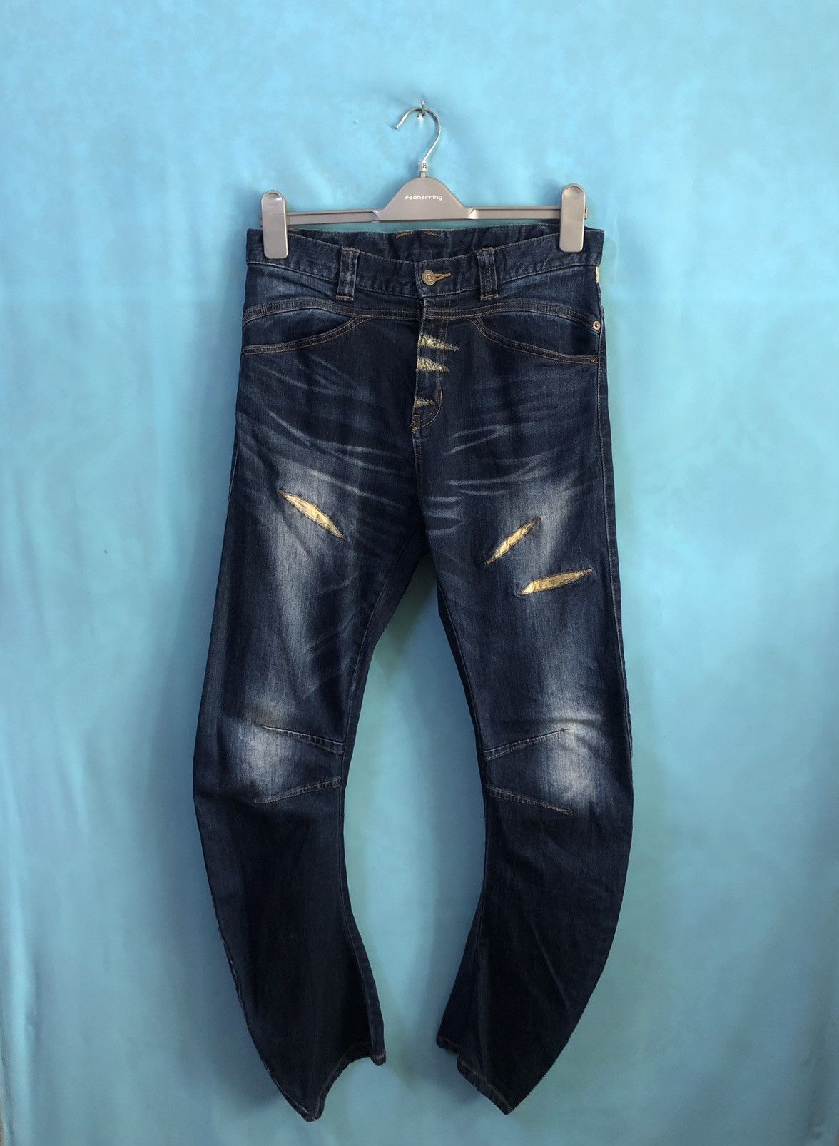 PPFM reconstructed aladdin stretched jeans #B4 Size US 32 / EU 48 - 1 Thumbnail