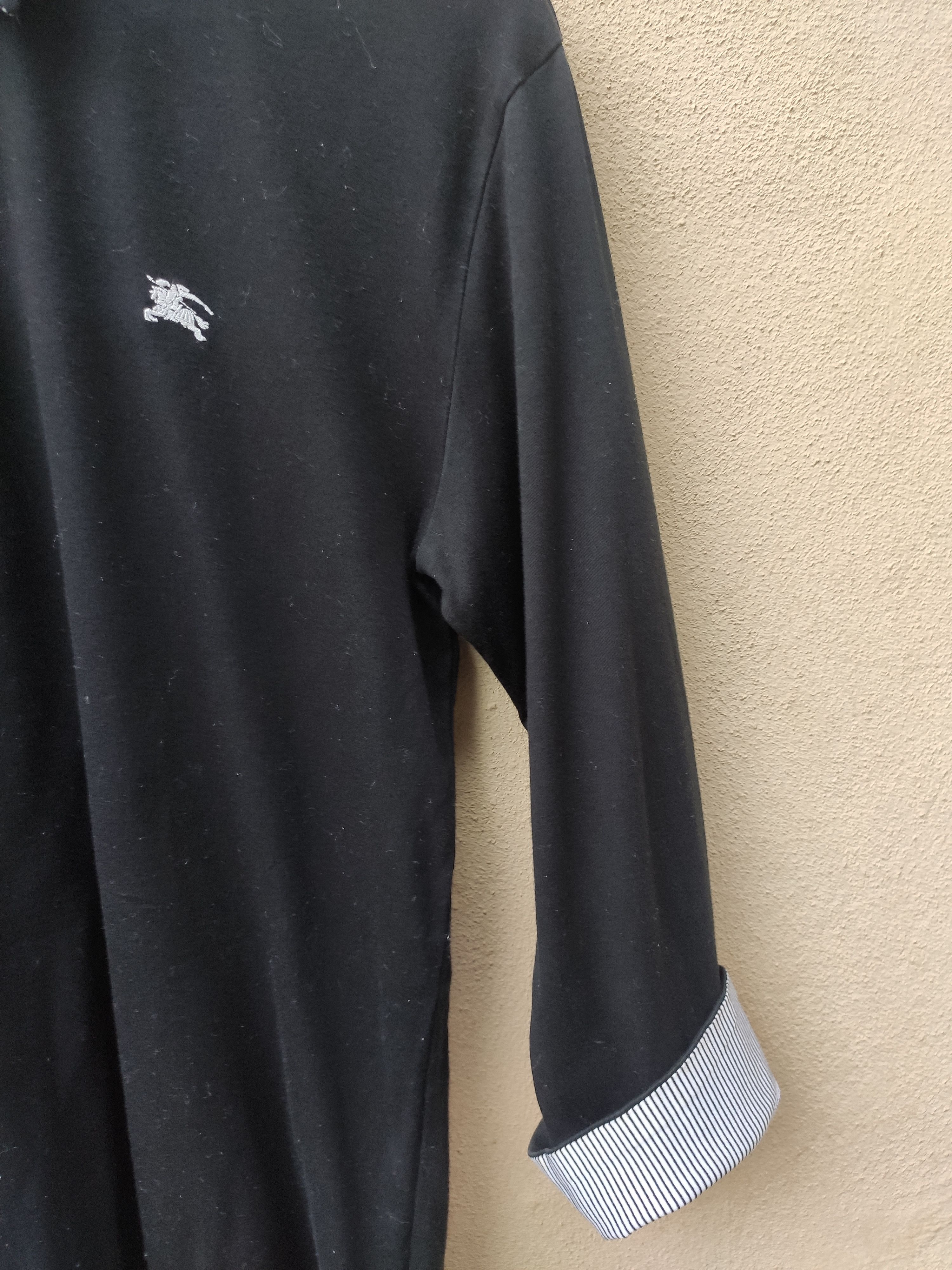 Black Label 🔥 Burberry t shirt three quarter sleeve black label Size US S / EU 44-46 / 1 - 3 Thumbnail