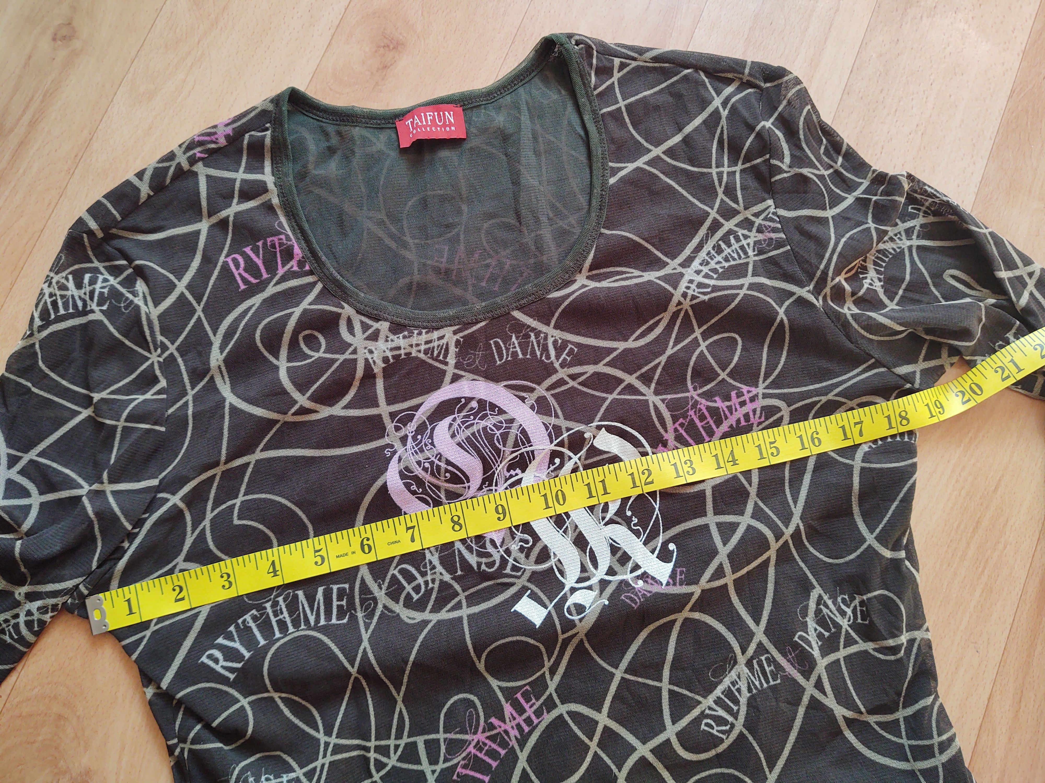 Other y2k mesh longsleeve abstract Taifun Sz L Size L / US 10 / IT 46 - 6 Thumbnail