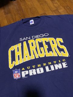 SAN DIEGO CHARGERS VINTAGE 1980'S RUSSELL ATHLETIC JERSEY ADULT MEDIUM