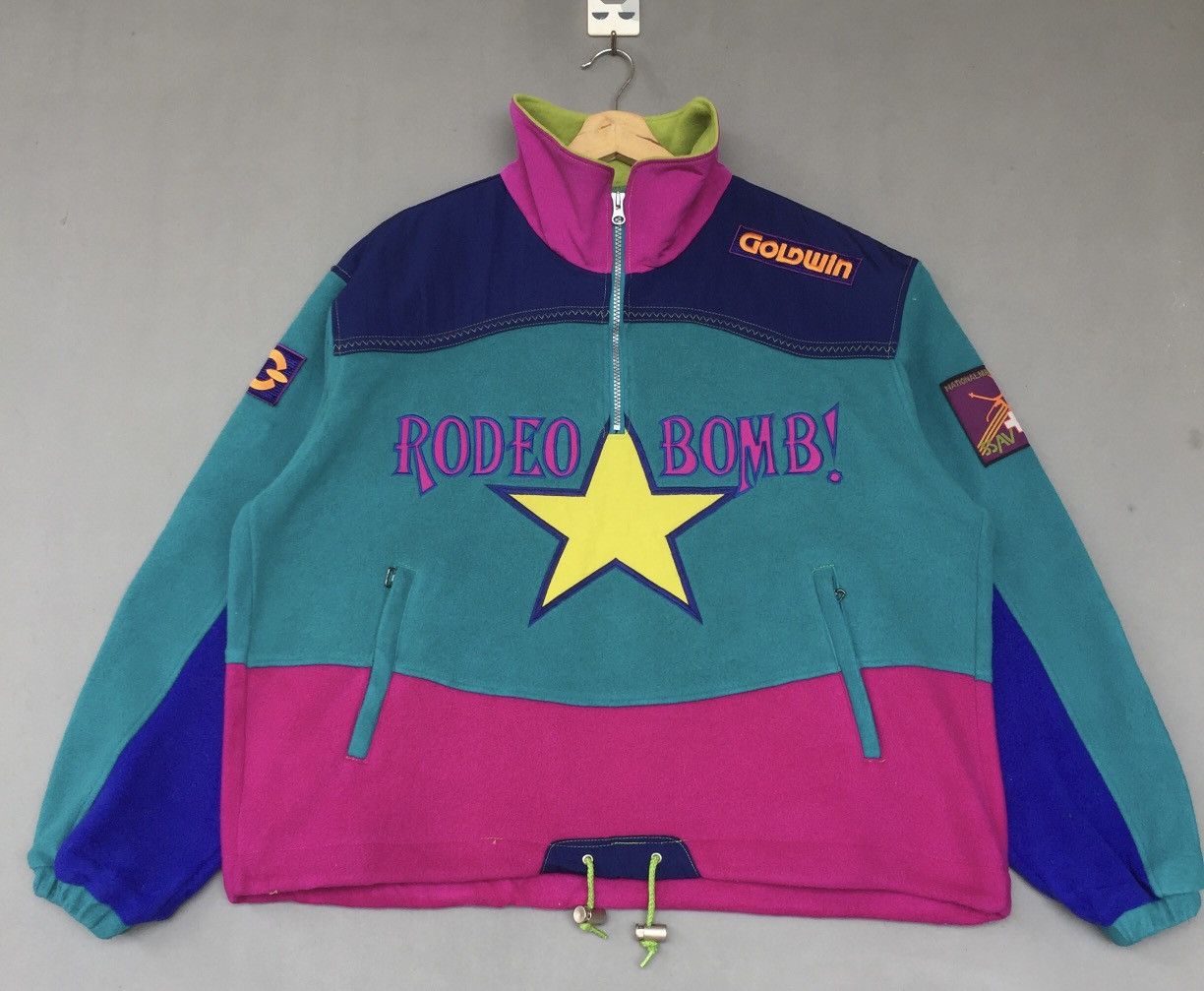 Goldwin × Vintage Vintage Goldwin Multi Colour Half Zipper Fleece Size US L / EU 52-54 / 3 - 1 Thumbnail