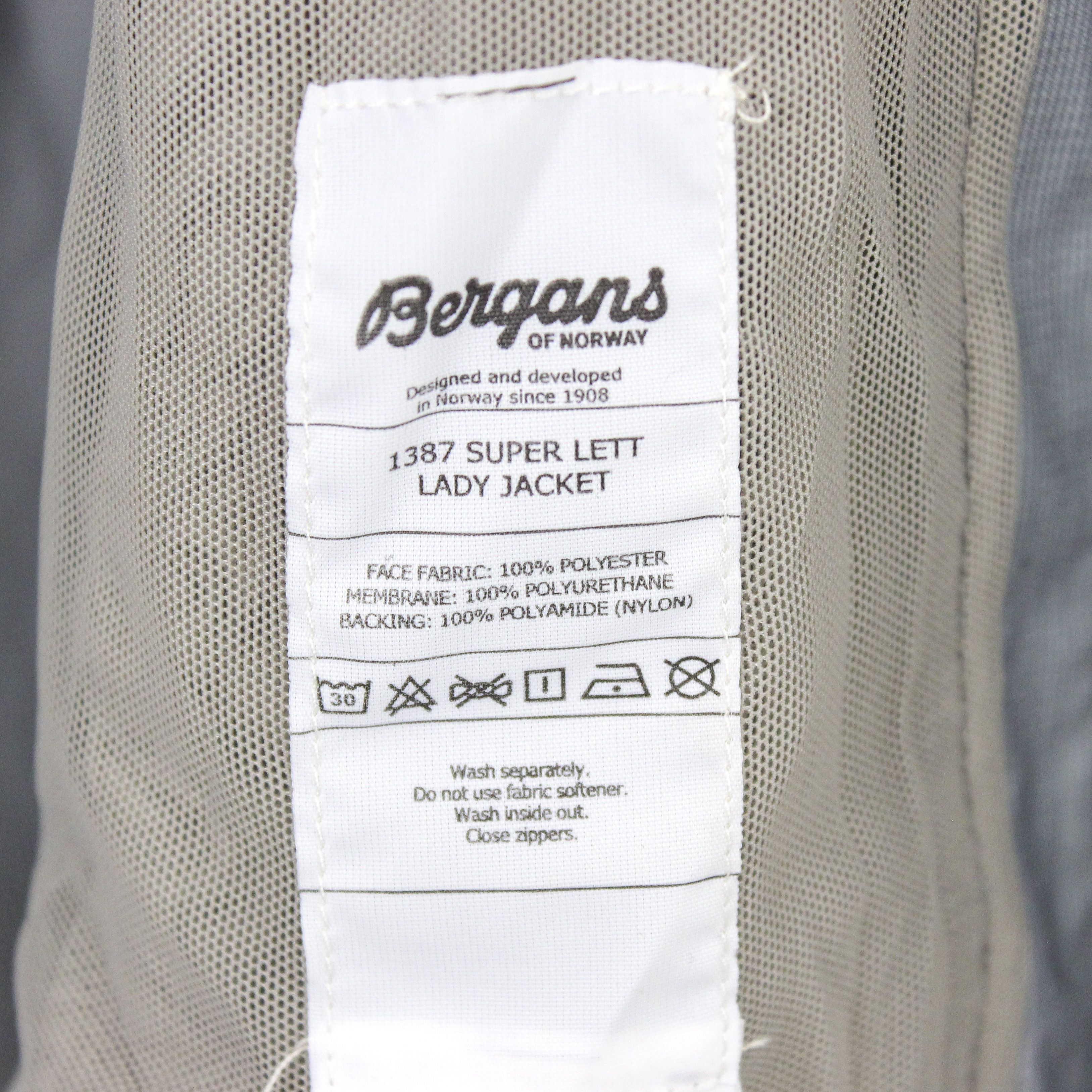 Other BERGANS OF NORWAY Super Left Lady Jacket Windbreaker Hood Size XS / US 0-2 / IT 36-38 - 8 Thumbnail