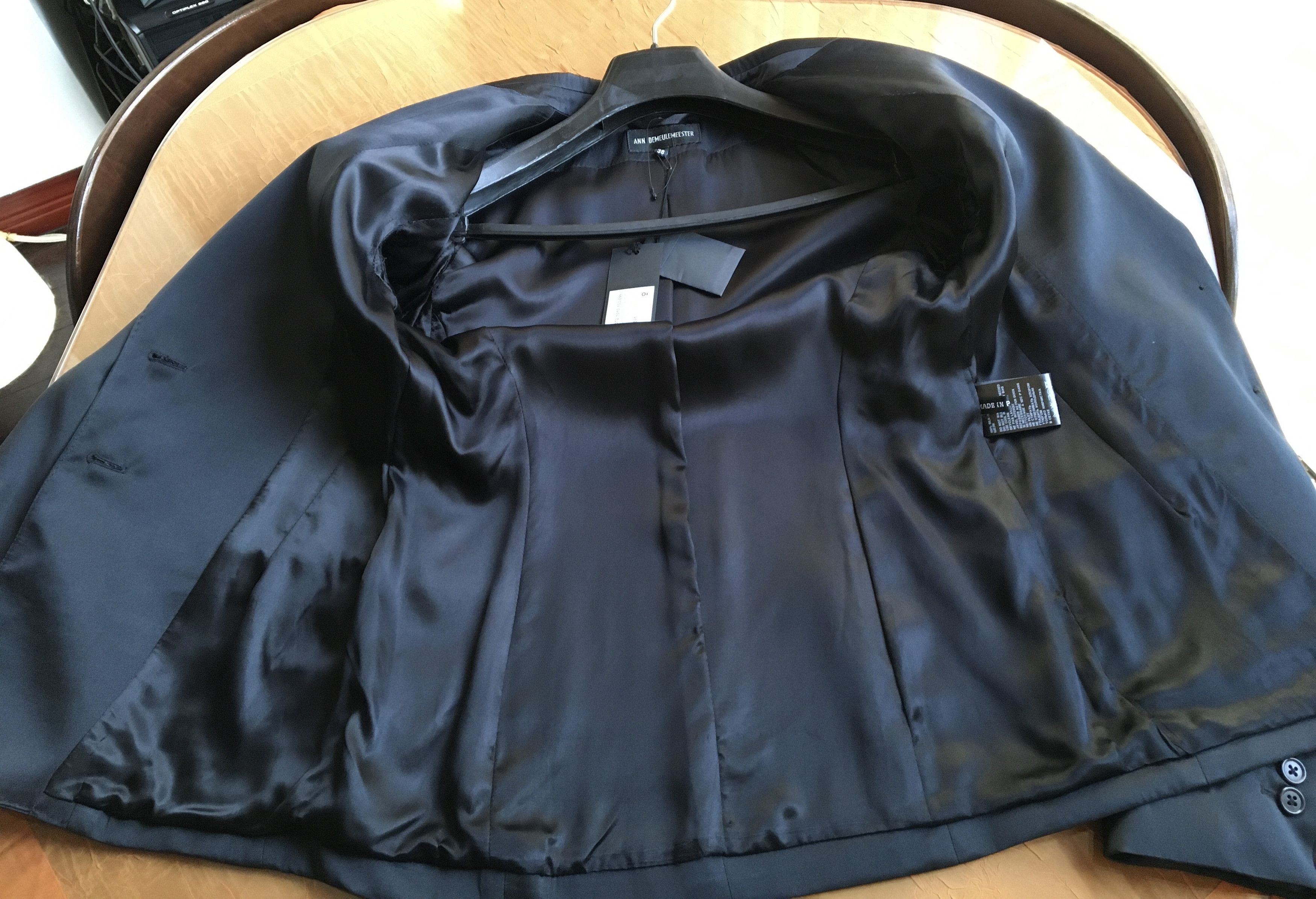 Ann Demeulemeester Silk Blazer designed Detail Size L / US 10 / IT 46 - 6 Thumbnail