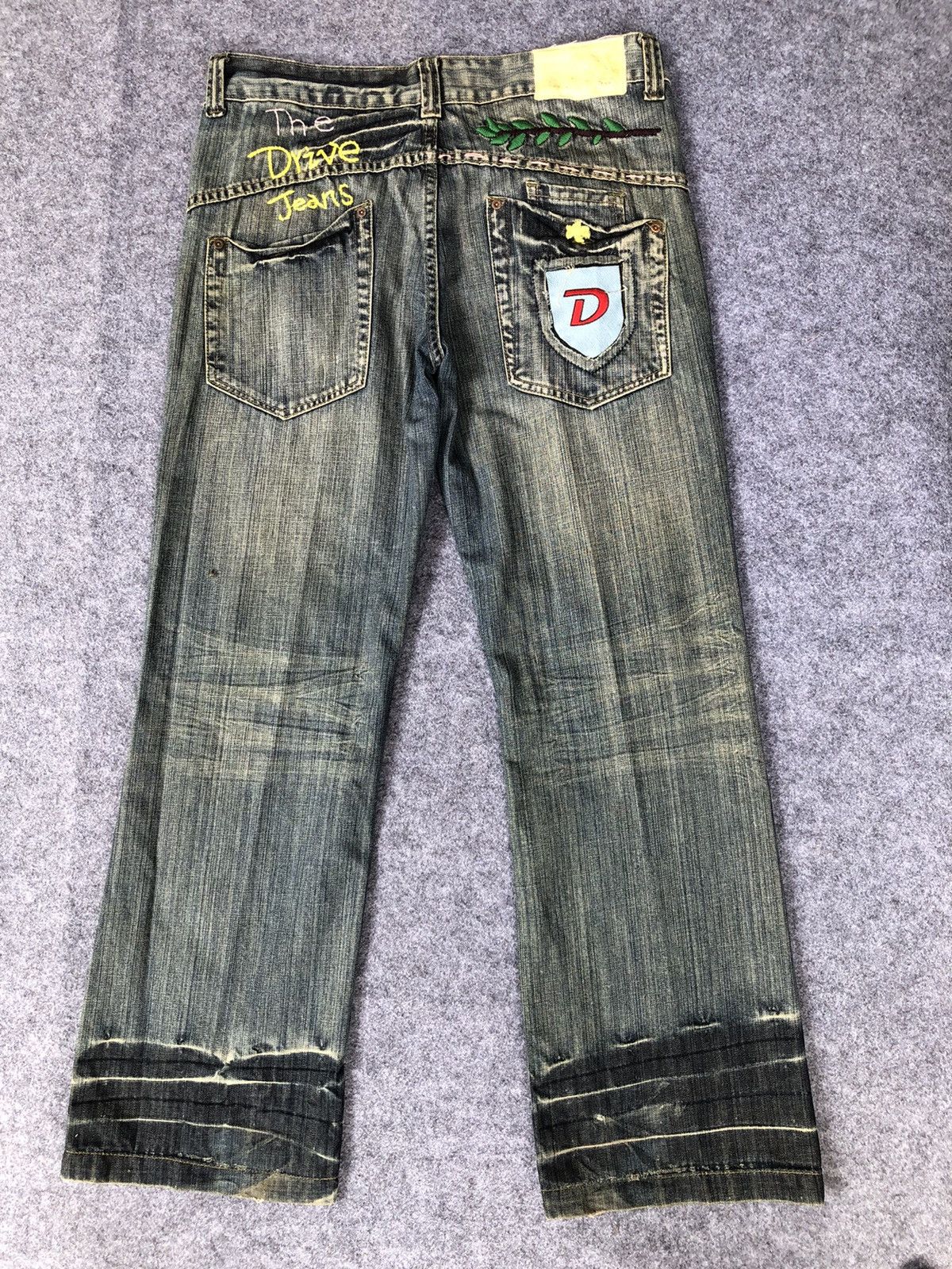 Japanese Brand Rare🔥 Japanese Exotic Vintage Denim Bootcut Jeans Size 36" / US 14 / IT 50 - 1 Thumbnail