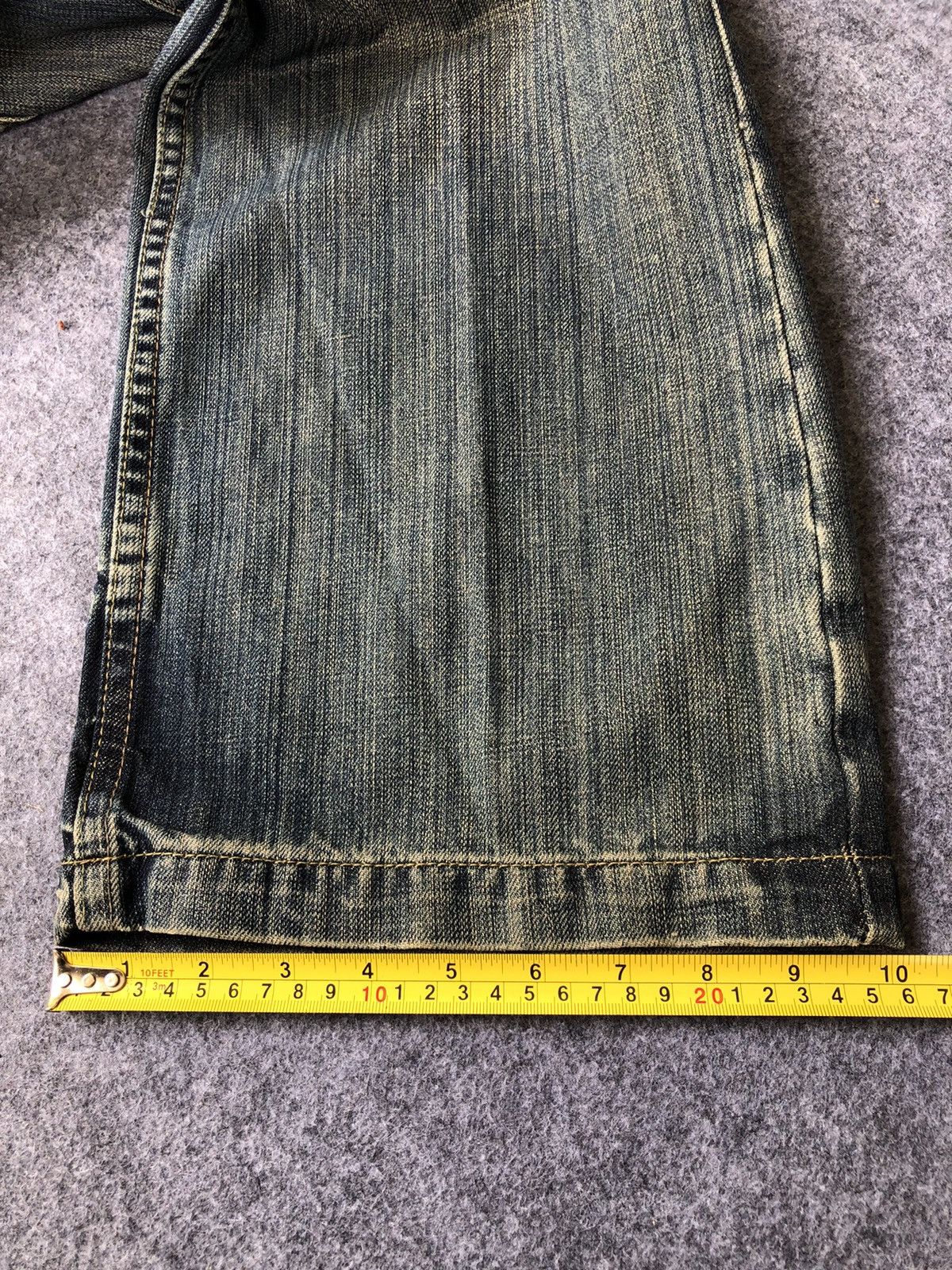 Japanese Brand Rare🔥 Japanese Exotic Vintage Denim Bootcut Jeans Size 36" / US 14 / IT 50 - 12 Thumbnail