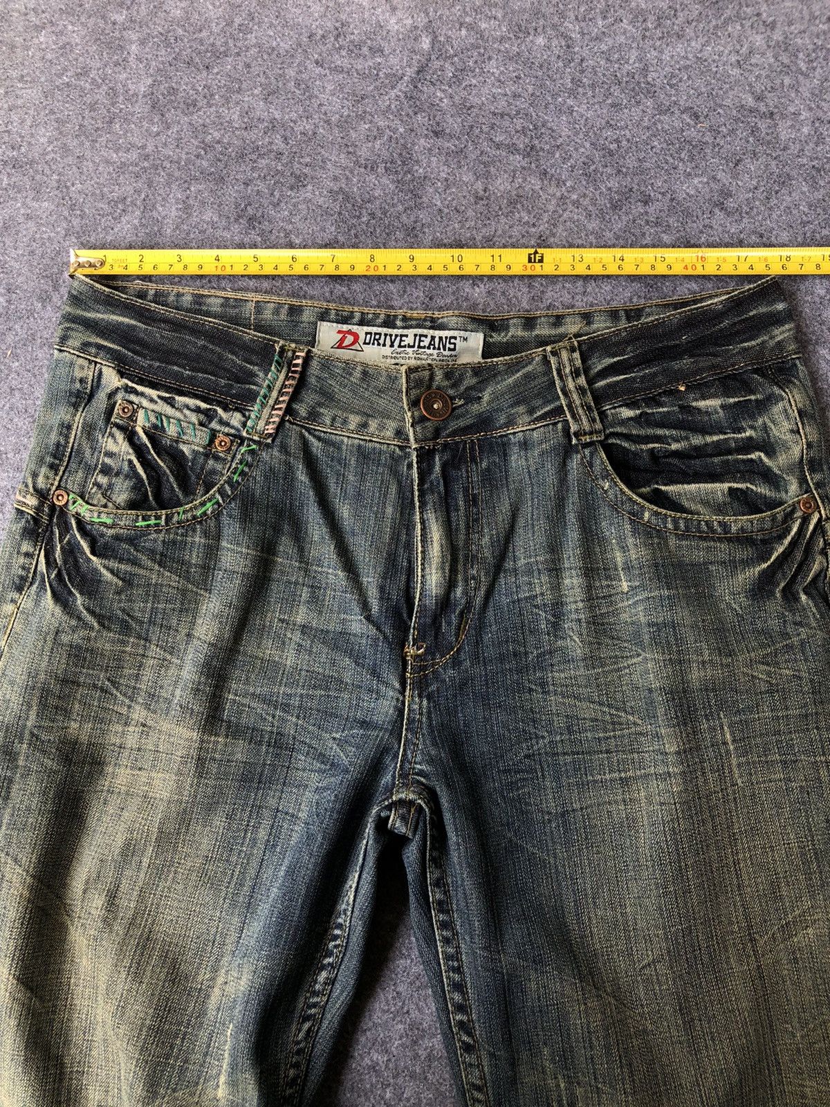 Japanese Brand Rare🔥 Japanese Exotic Vintage Denim Bootcut Jeans Size 36" / US 14 / IT 50 - 9 Thumbnail