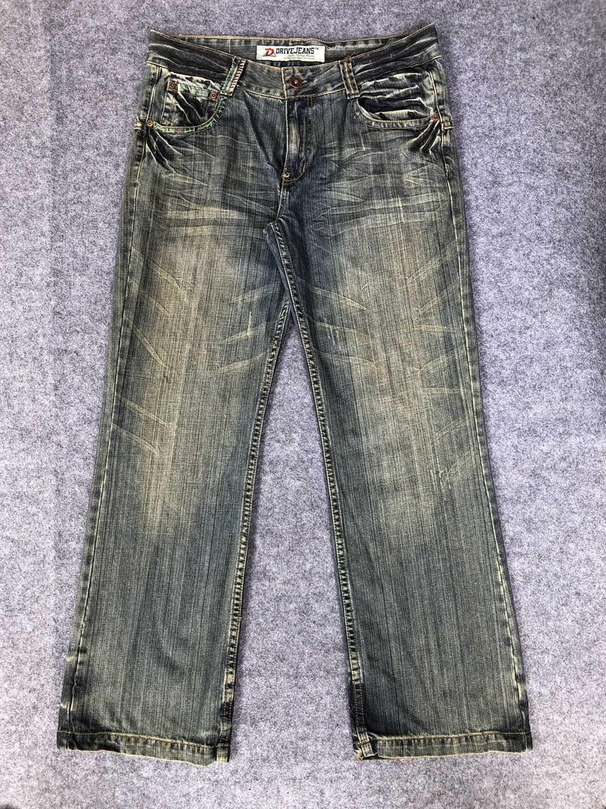 Japanese Brand Rare🔥 Japanese Exotic Vintage Denim Bootcut Jeans Size 36" / US 14 / IT 50 - 2 Thumbnail