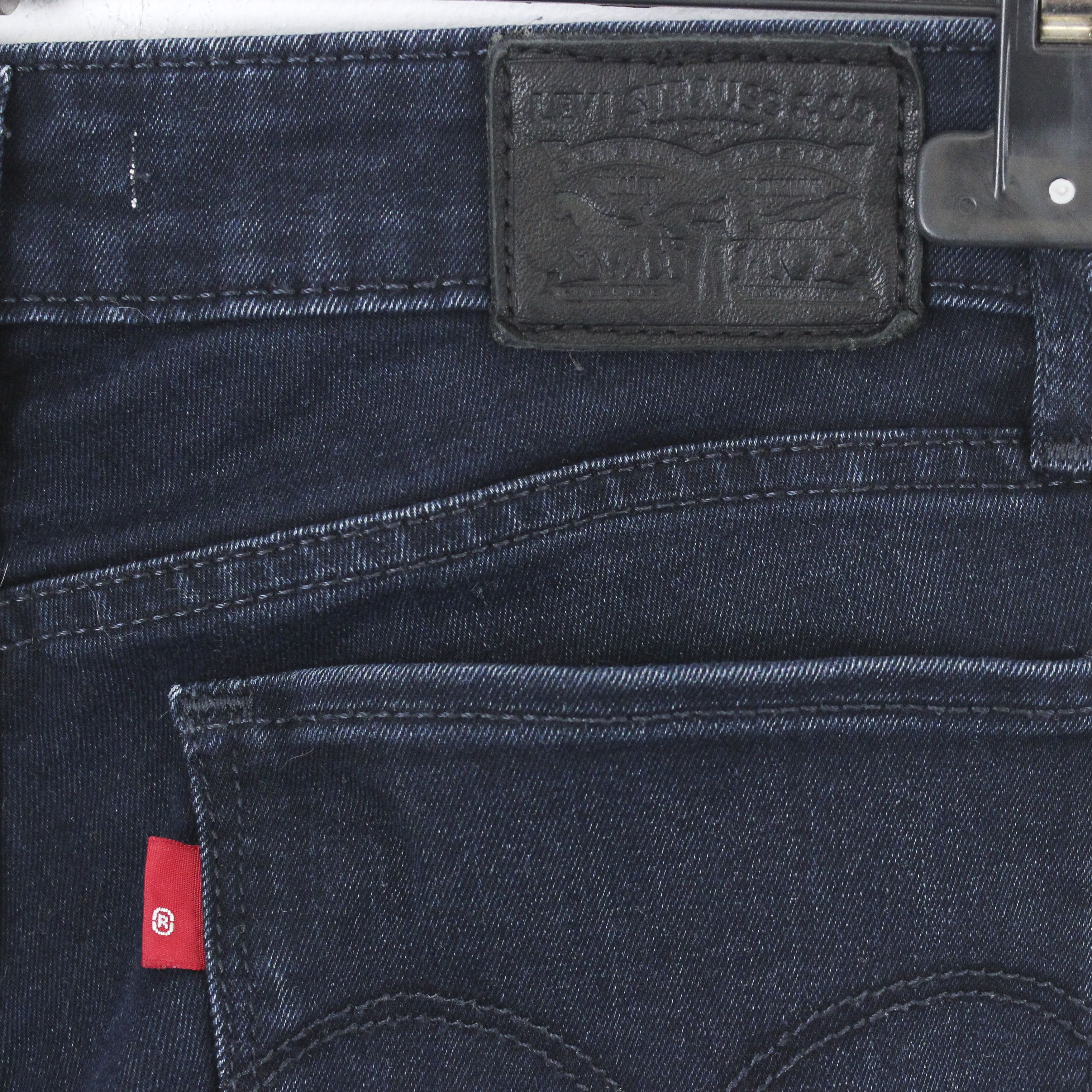 Levi's 712 Slim W26 L32 Jeans Mid Rise Trousers Pants Navy Denim Size 26" / US 2 / IT 38 - 4 Thumbnail