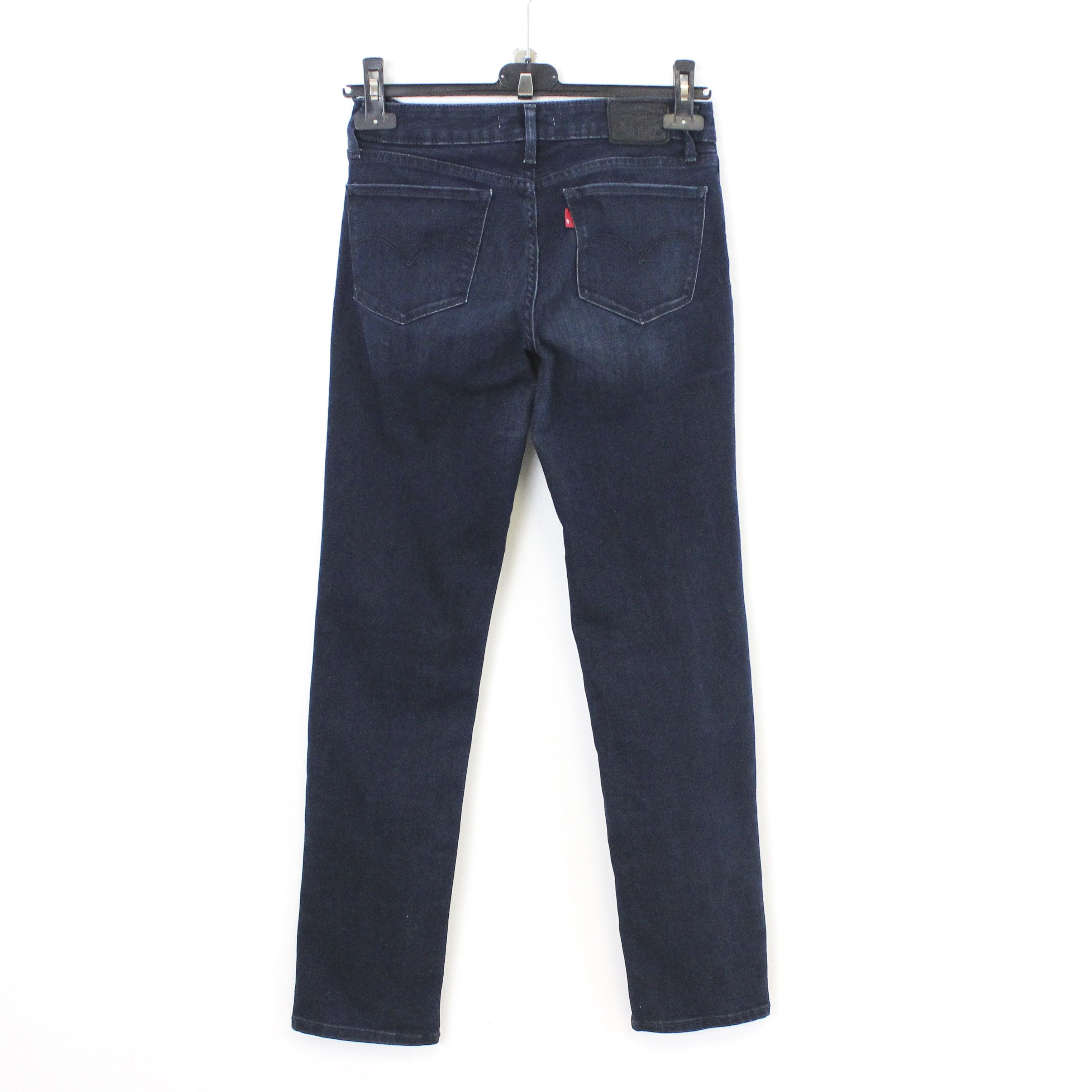 Levi's 712 Slim W26 L32 Jeans Mid Rise Trousers Pants Navy Denim Size 26" / US 2 / IT 38 - 3 Thumbnail