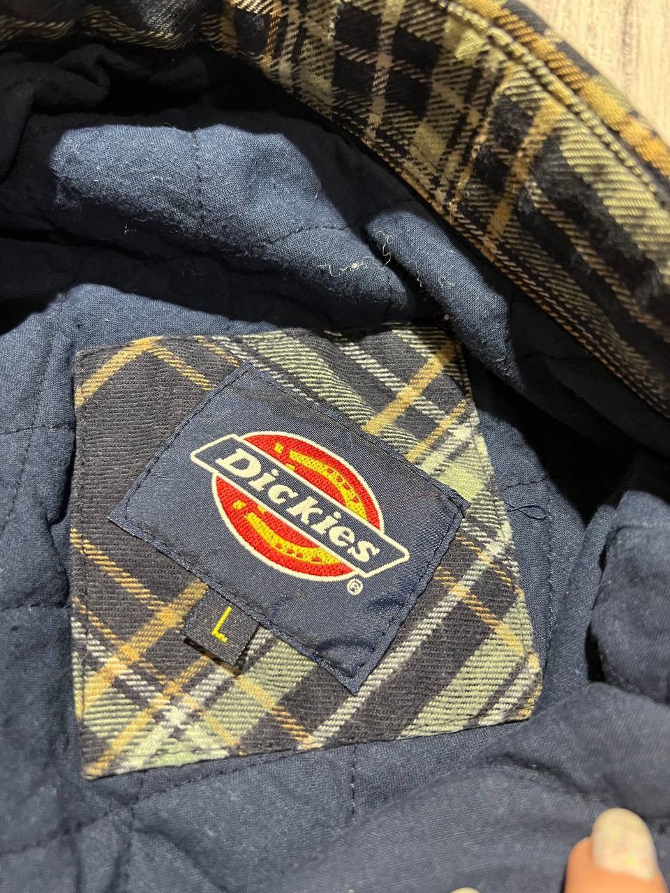 Dickies Vintage Dickies Flannel Plaid Shirt Long Sleeve Buttons Size US L / EU 52-54 / 3 - 4 Thumbnail