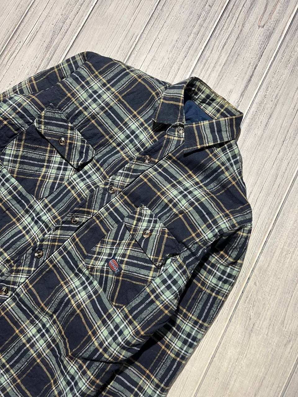Dickies Vintage Dickies Flannel Plaid Shirt Long Sleeve Buttons Size US L / EU 52-54 / 3 - 2 Thumbnail